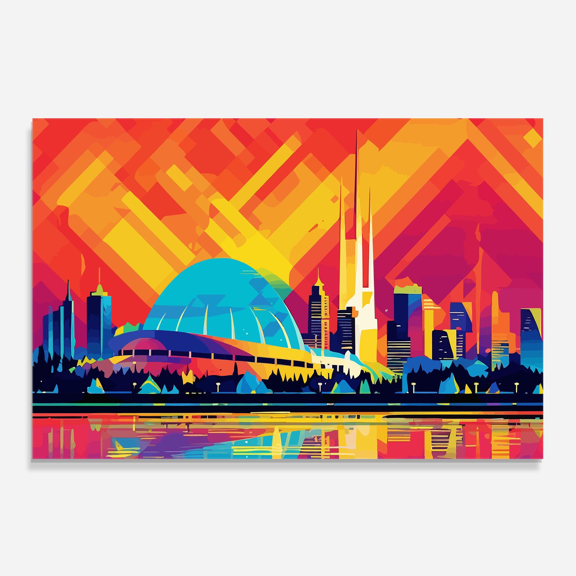 Blue Olympic Stadium mockup 0