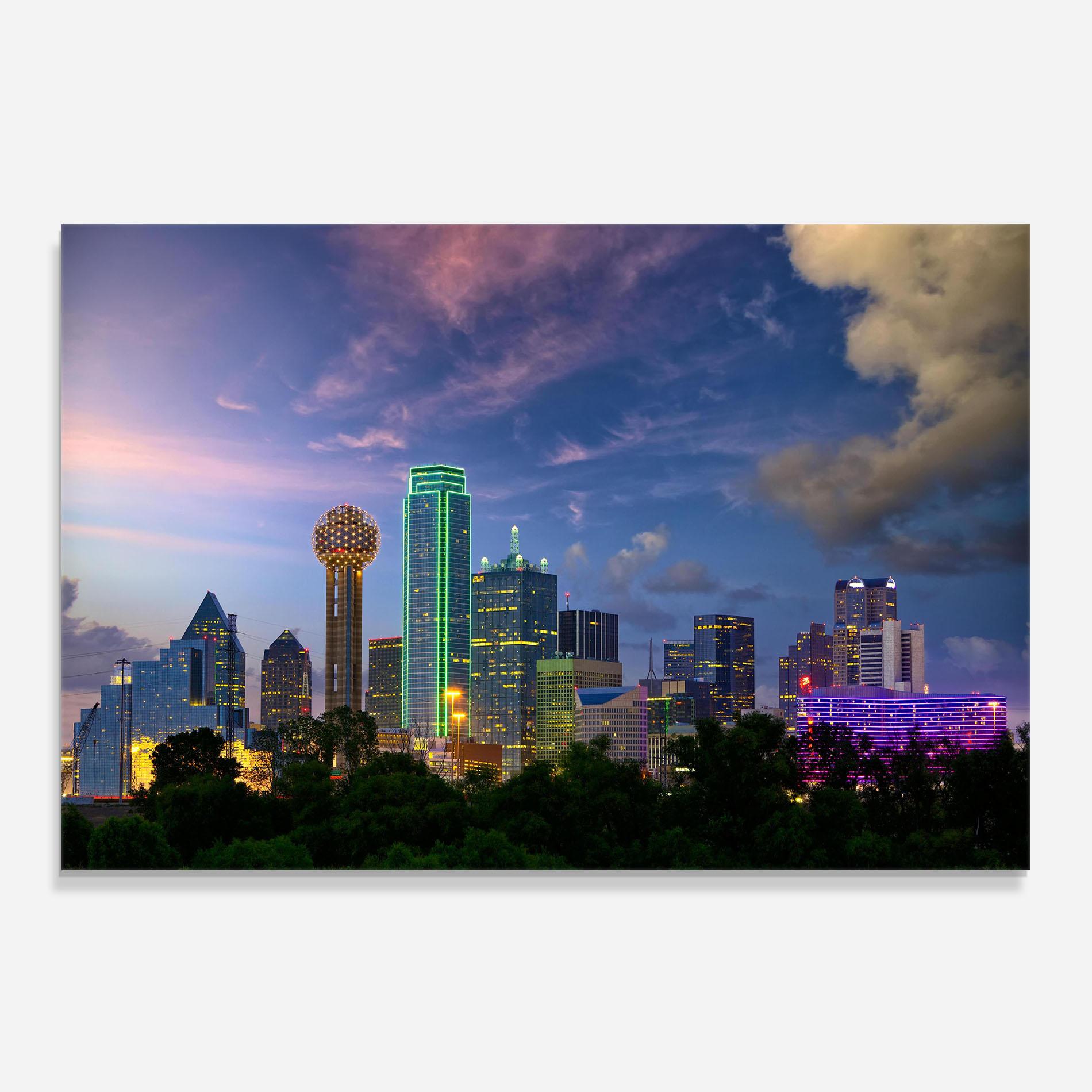 Küchenrückwand Glas Dallas Dusk mockup 0