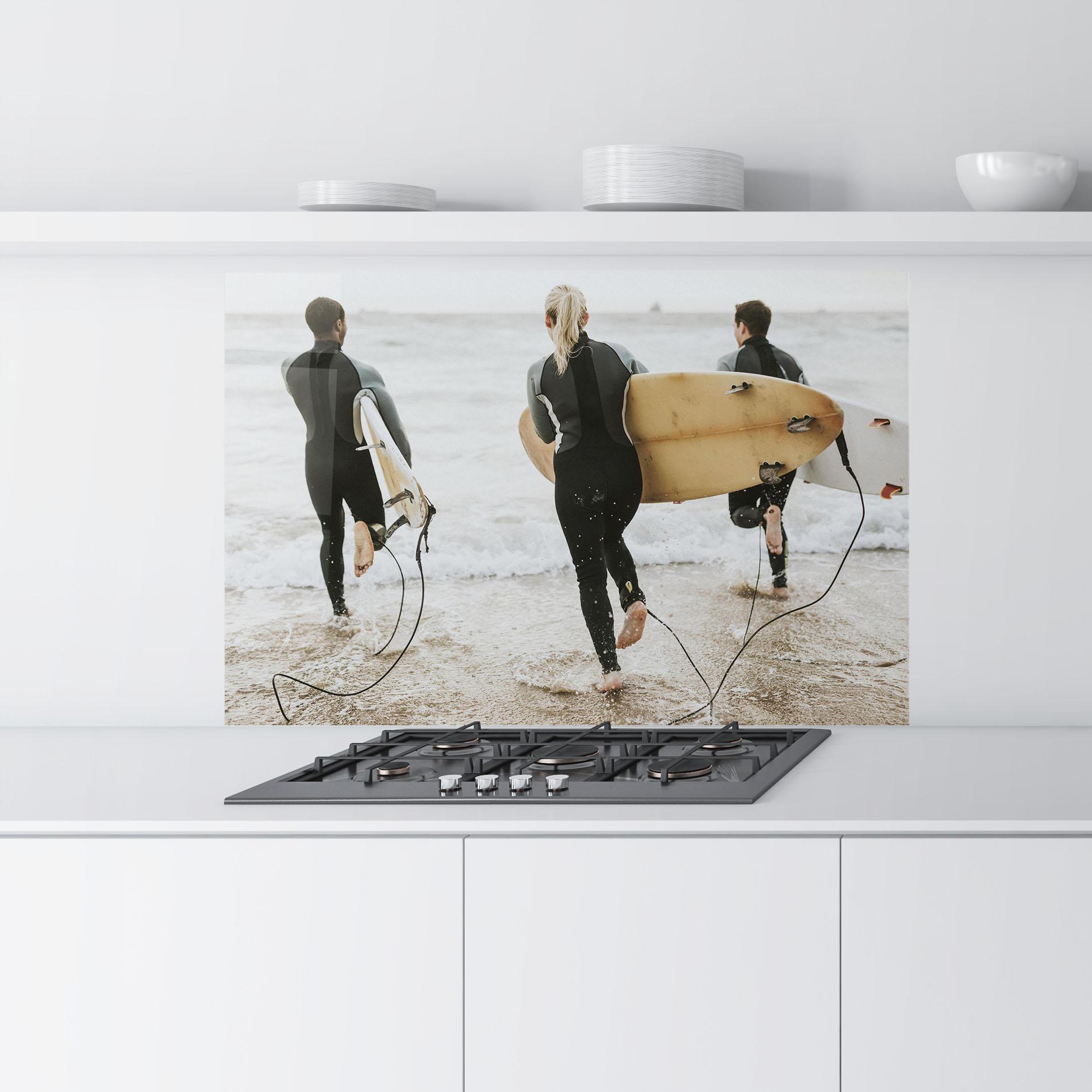 Küchenrückwand Glas Australian Beach mockup 9