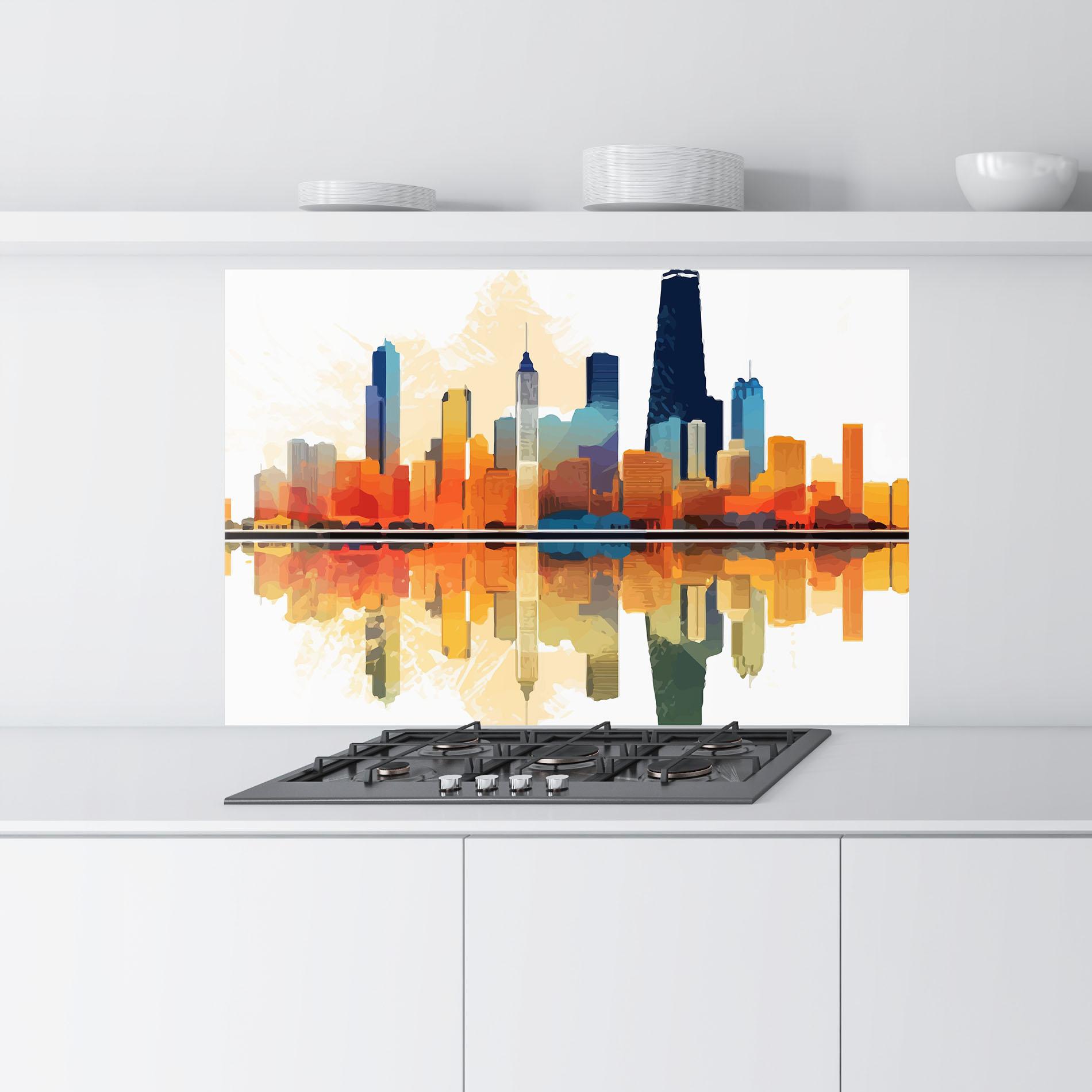 Küchenrückwand Glas Australian River mockup 9