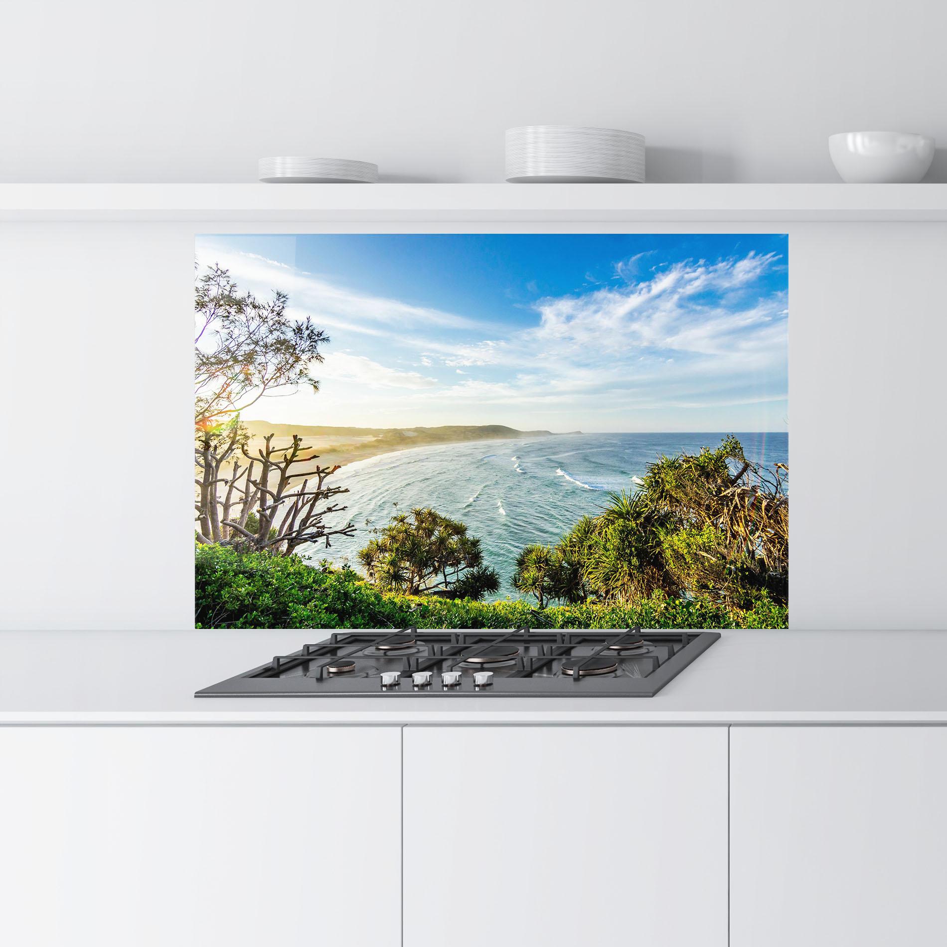 Küchenrückwand Glas Australian View mockup 9