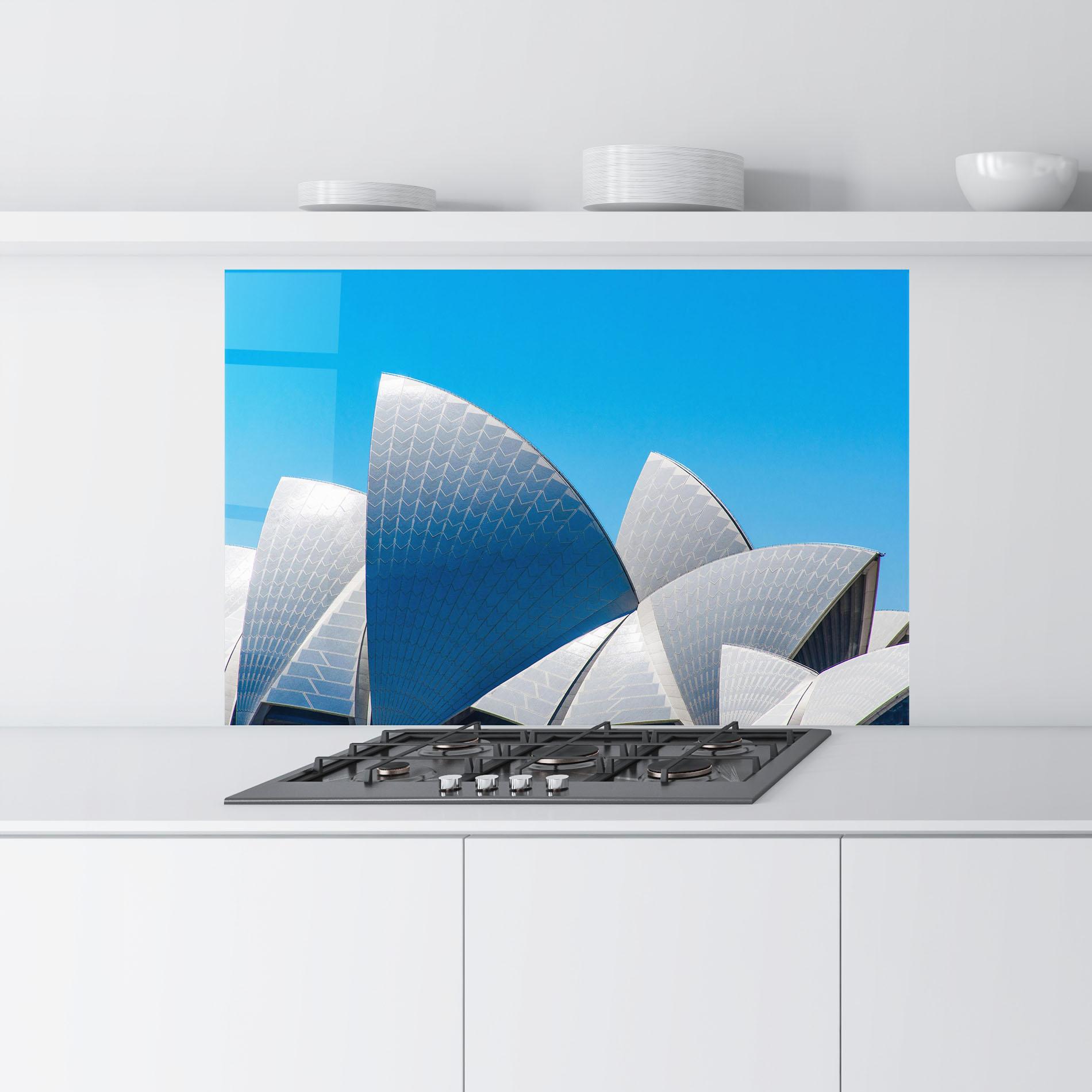 Küchenrückwand Glas Close Up Opera House mockup 9