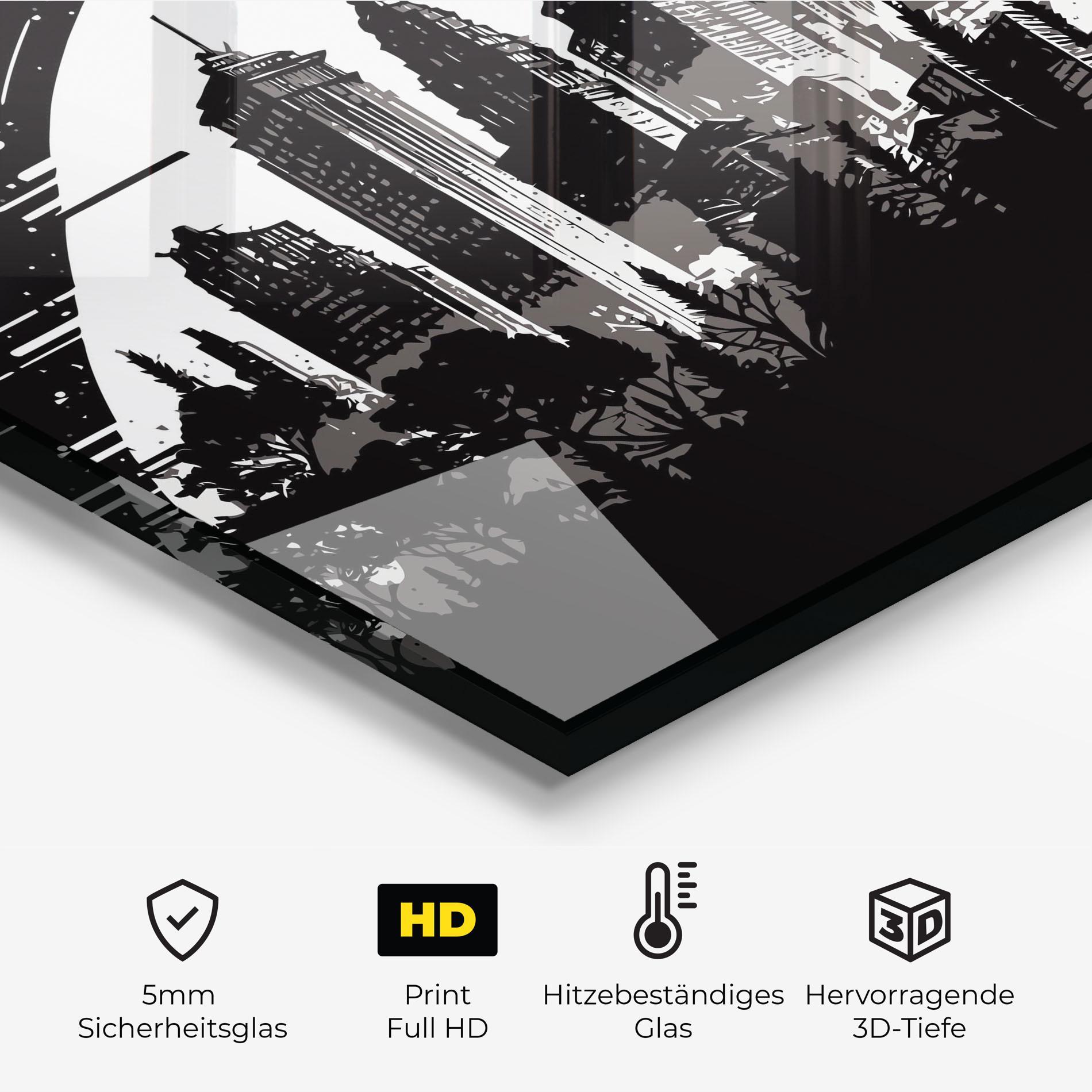 Küchenrückwand Glas Australia Moon mockup 2