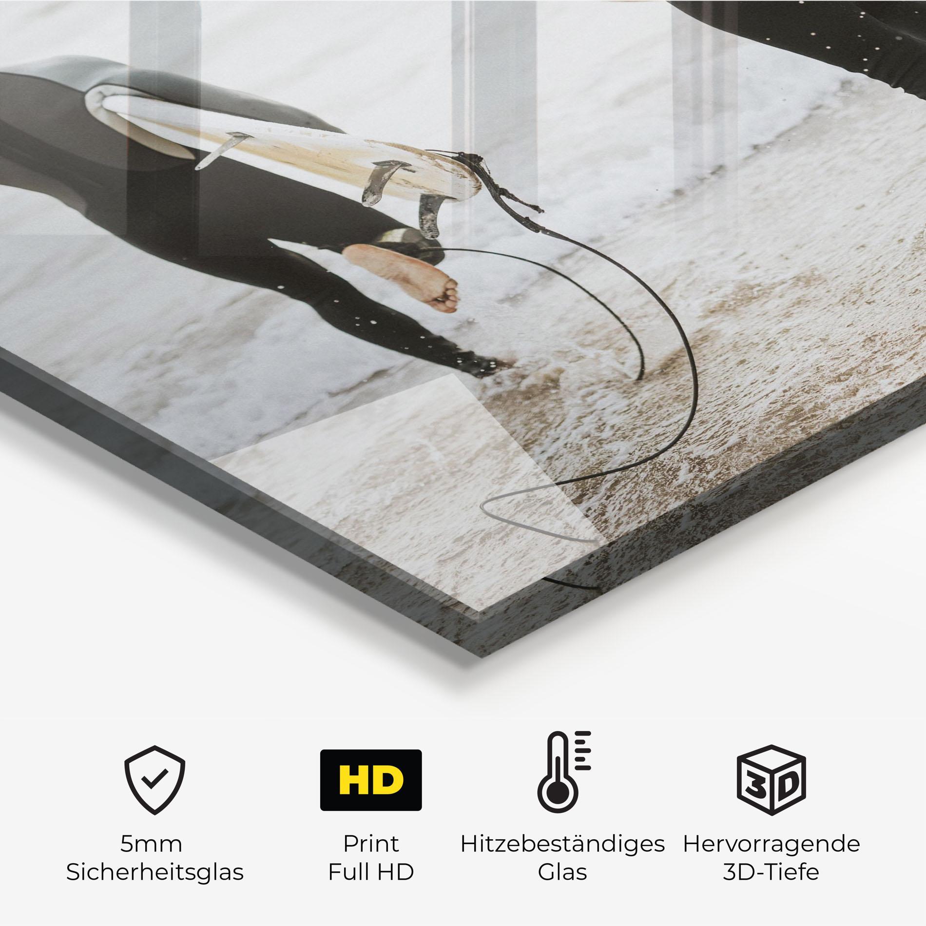 Küchenrückwand Glas Australian Beach mockup 2