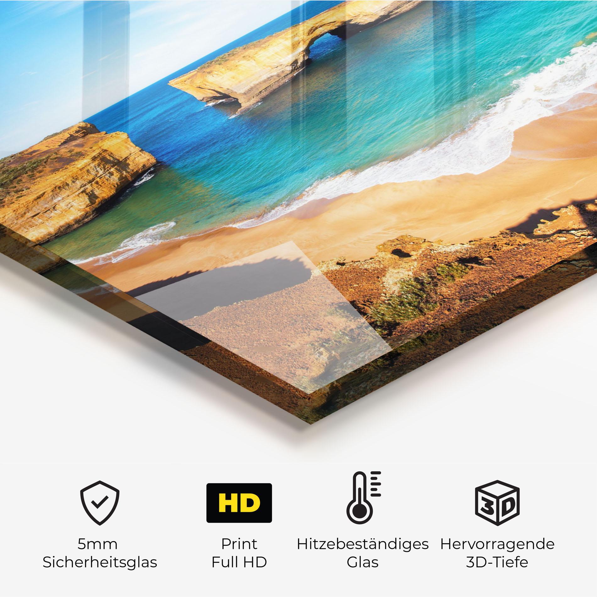 Küchenrückwand Glas Australian Island mockup 2