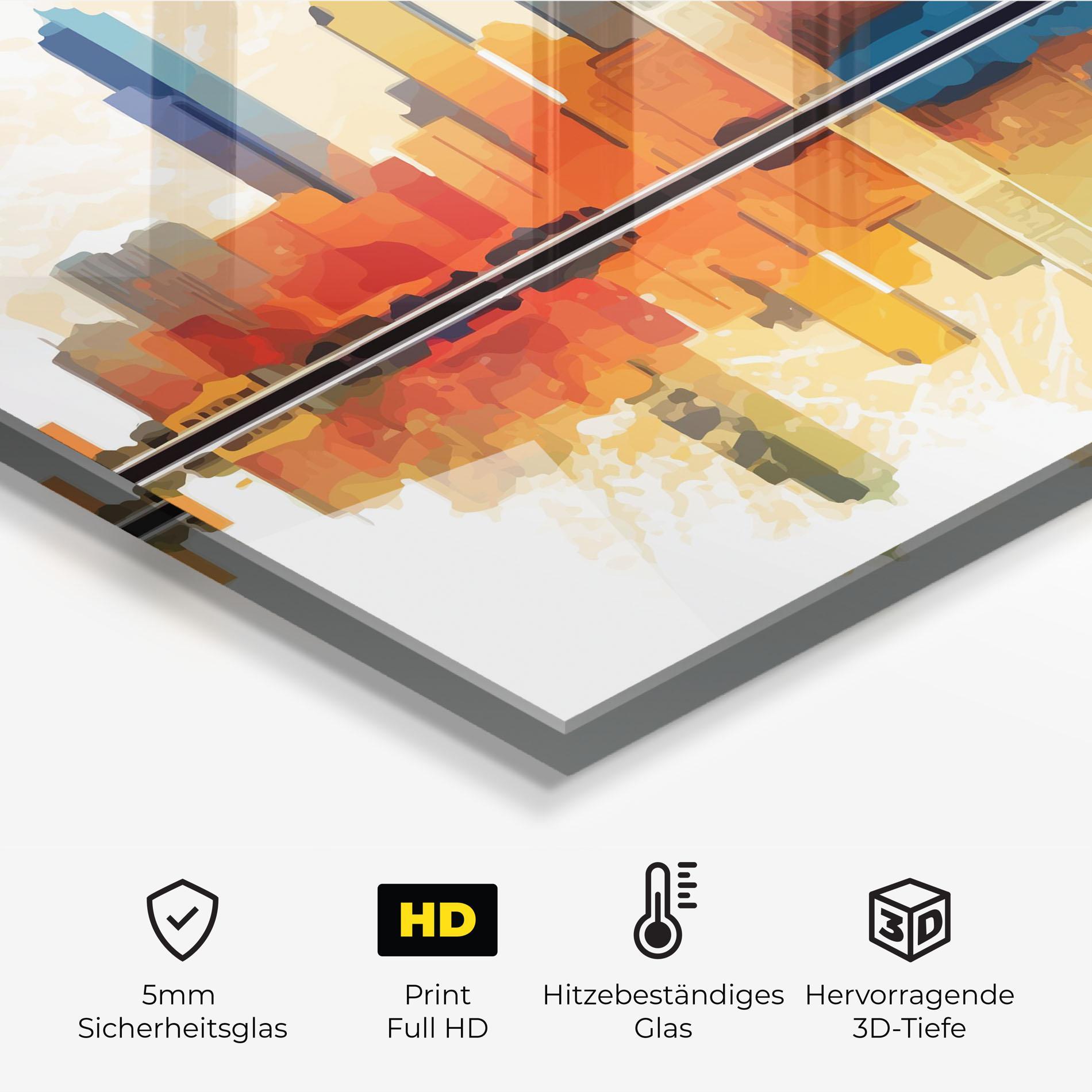 Küchenrückwand Glas Australian River mockup 2