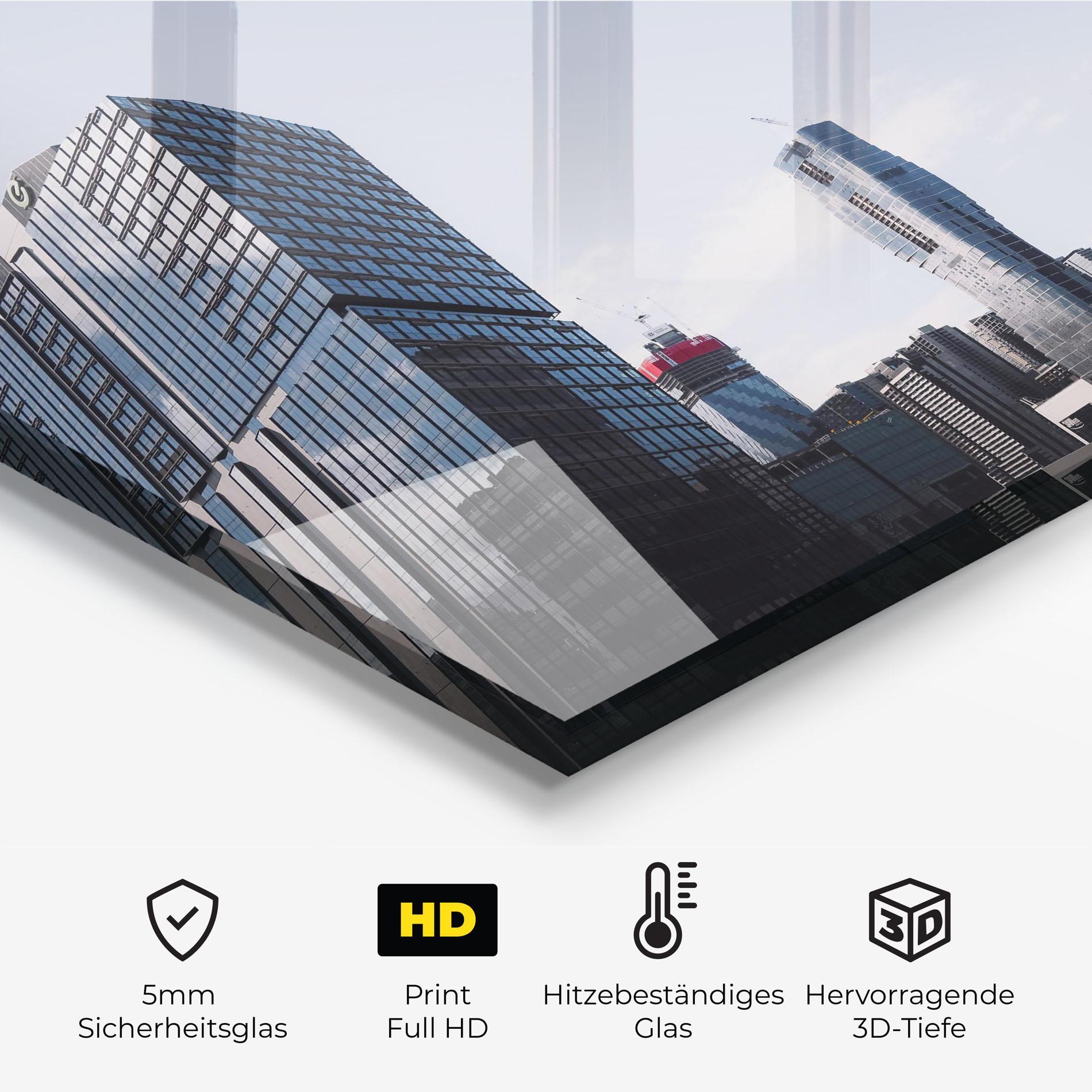 Küchenrückwand Glas Business Building mockup 2