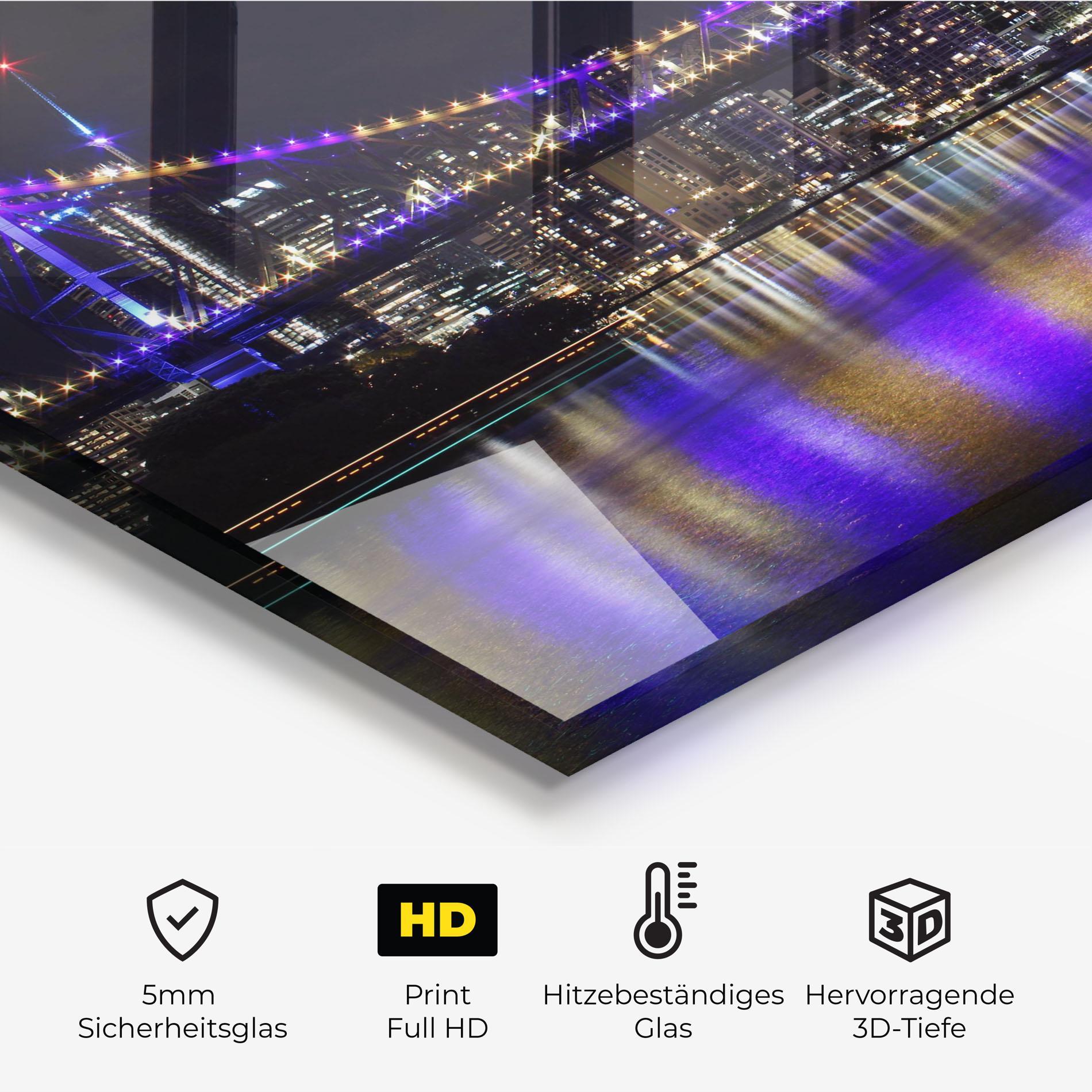 Küchenrückwand Glas Story Bridge mockup 2