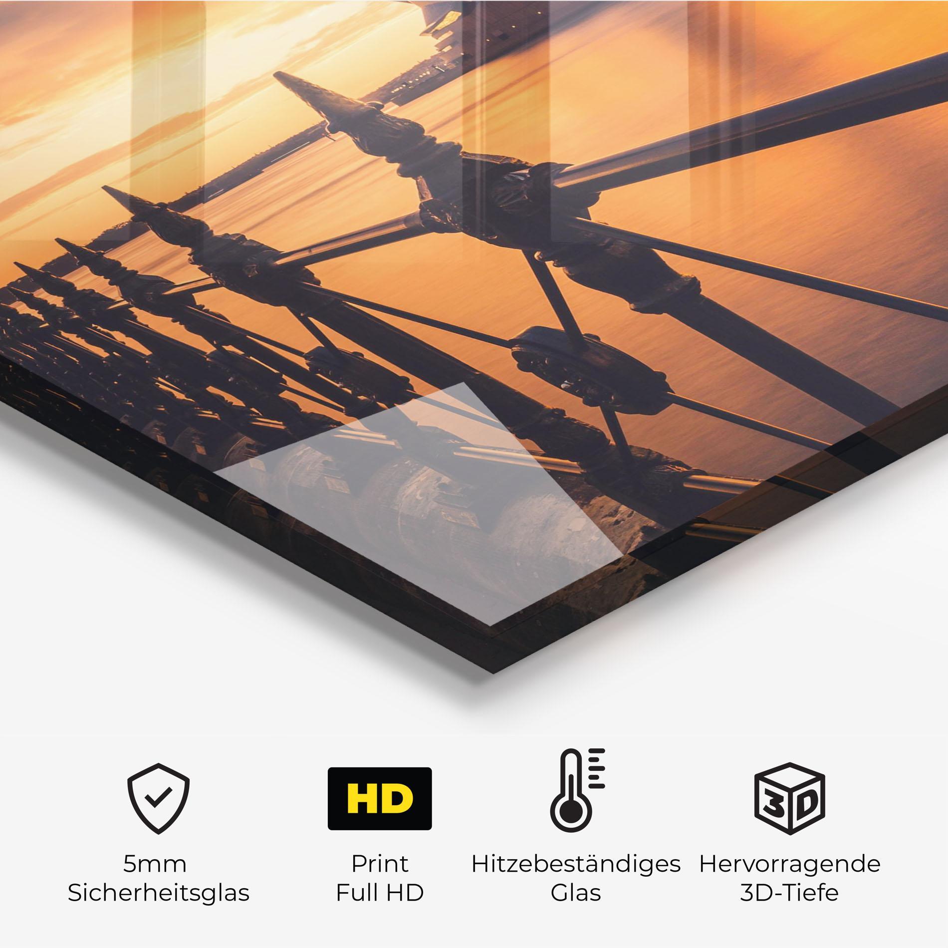 Küchenrückwand Glas Sydney Orange View mockup 2