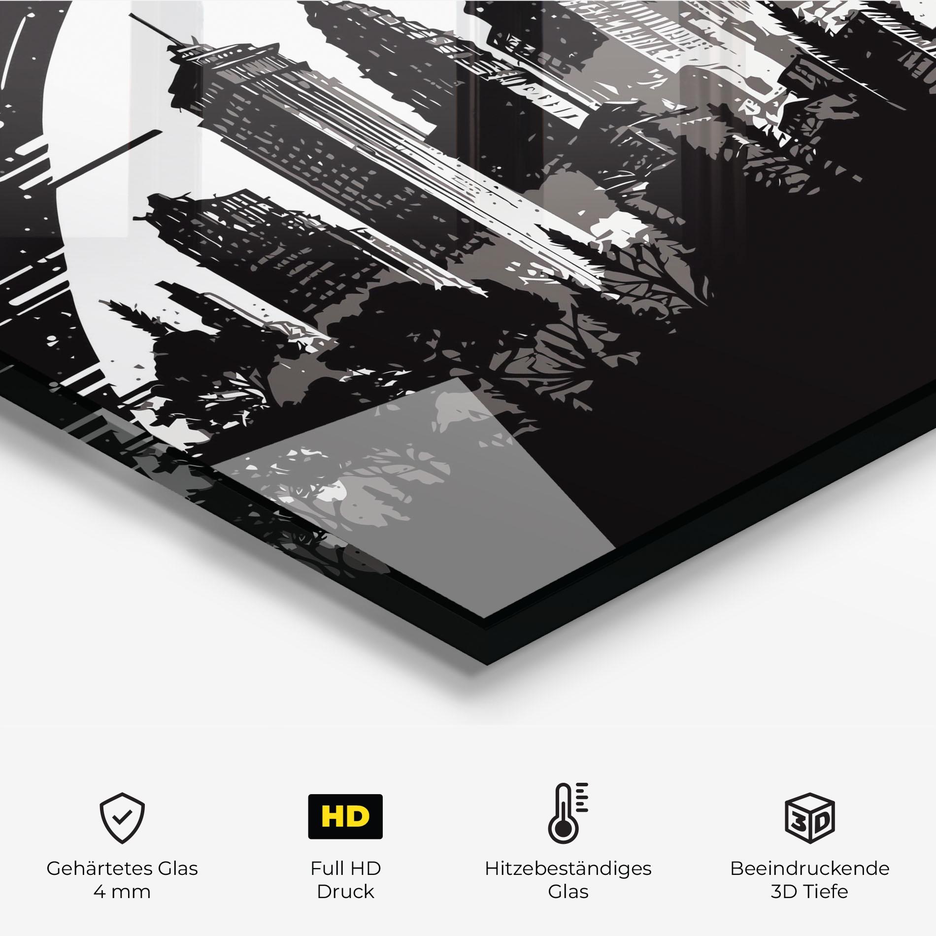 Küchenrückwand Glas Australia Moon mockup 2