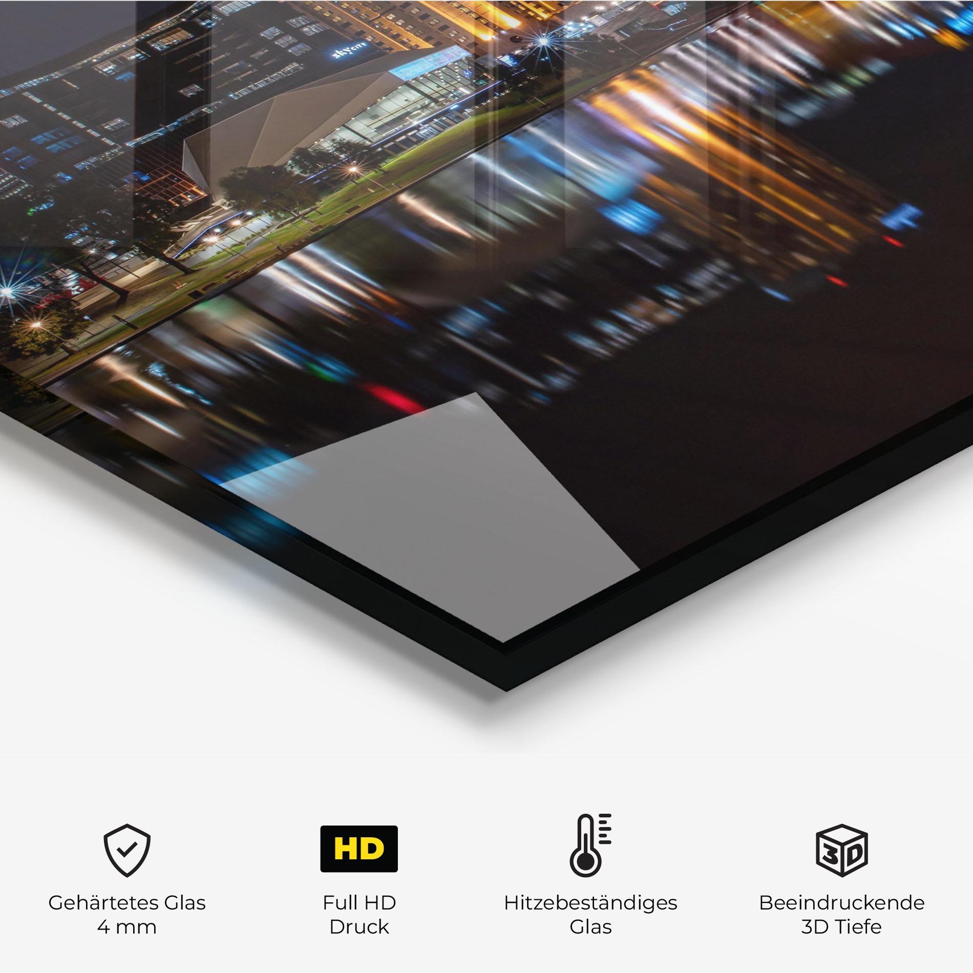 Küchenrückwand Glas Australia Night Lake mockup 2