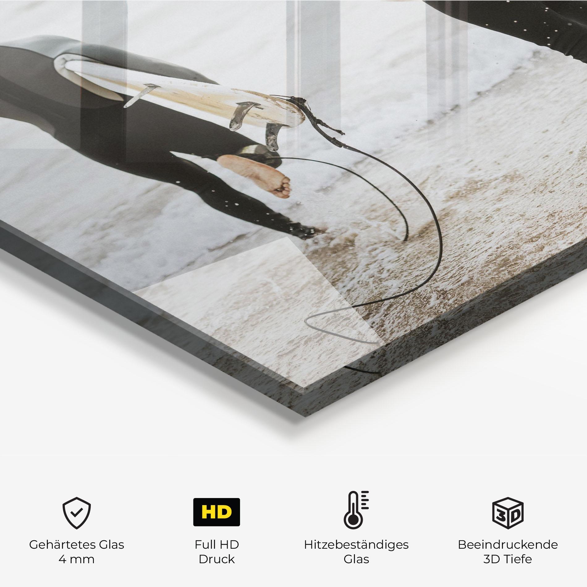 Küchenrückwand Glas Australian Beach mockup 2