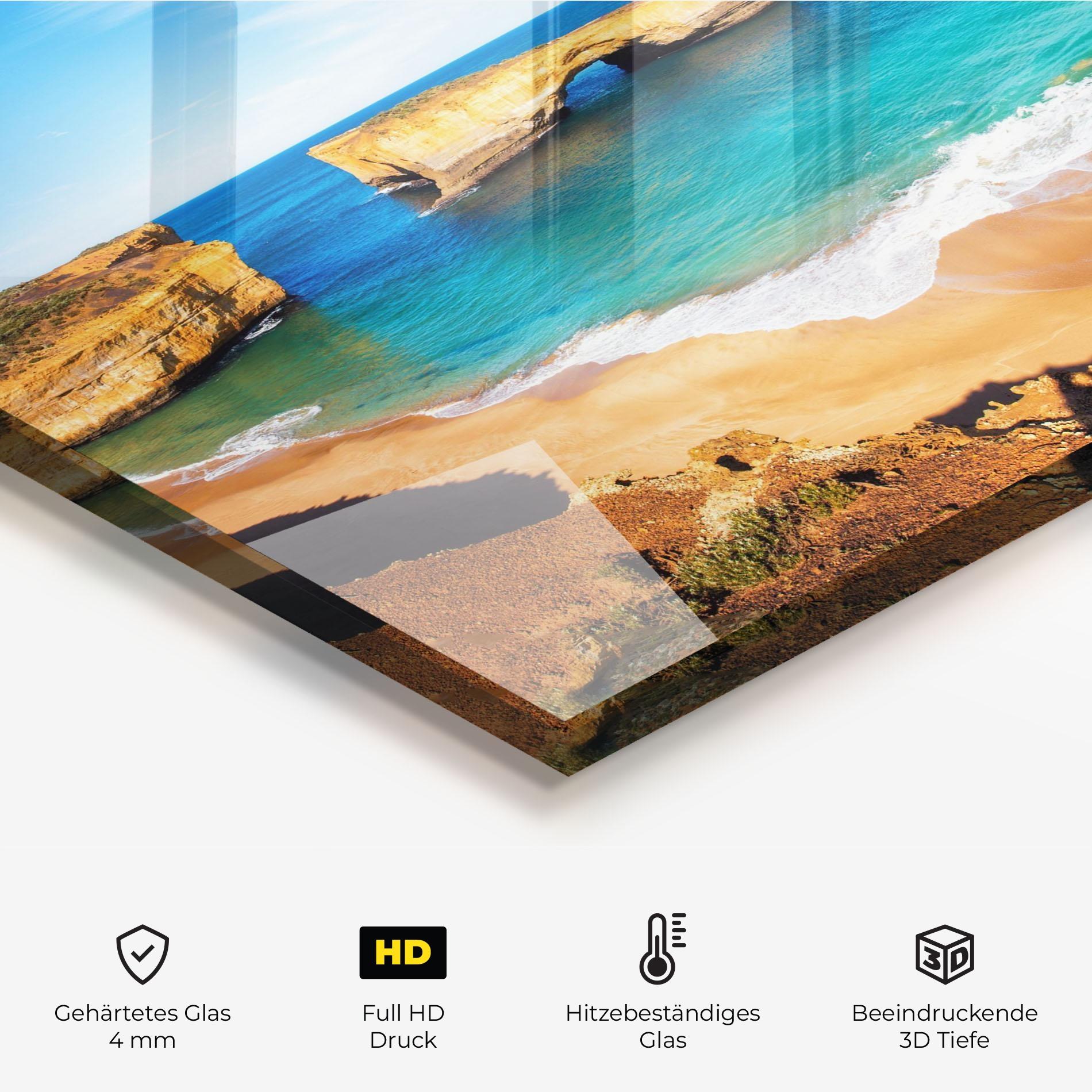 Küchenrückwand Glas Australian Island mockup 2