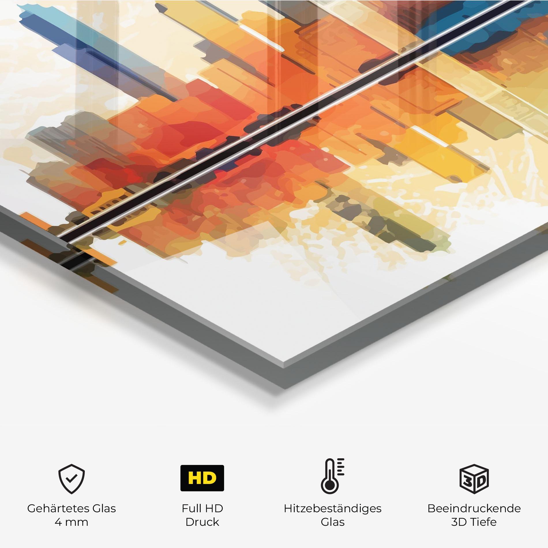 Küchenrückwand Glas Australian River mockup 2