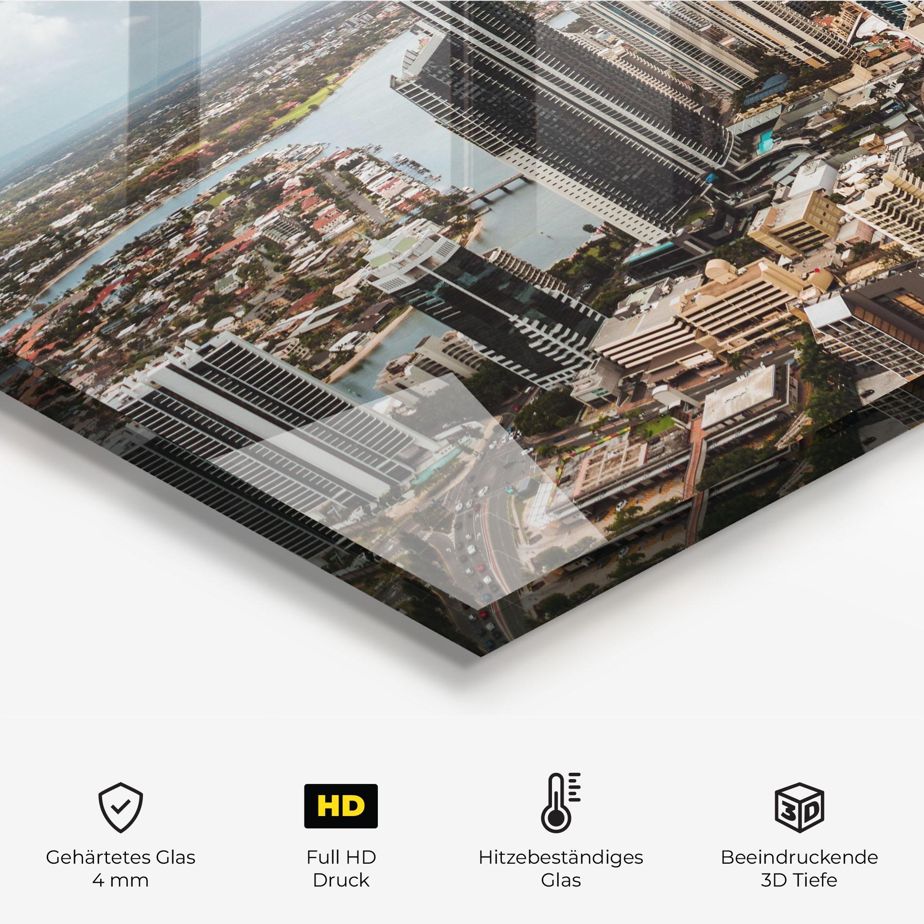 Küchenrückwand Glas Gold Coast mockup 2