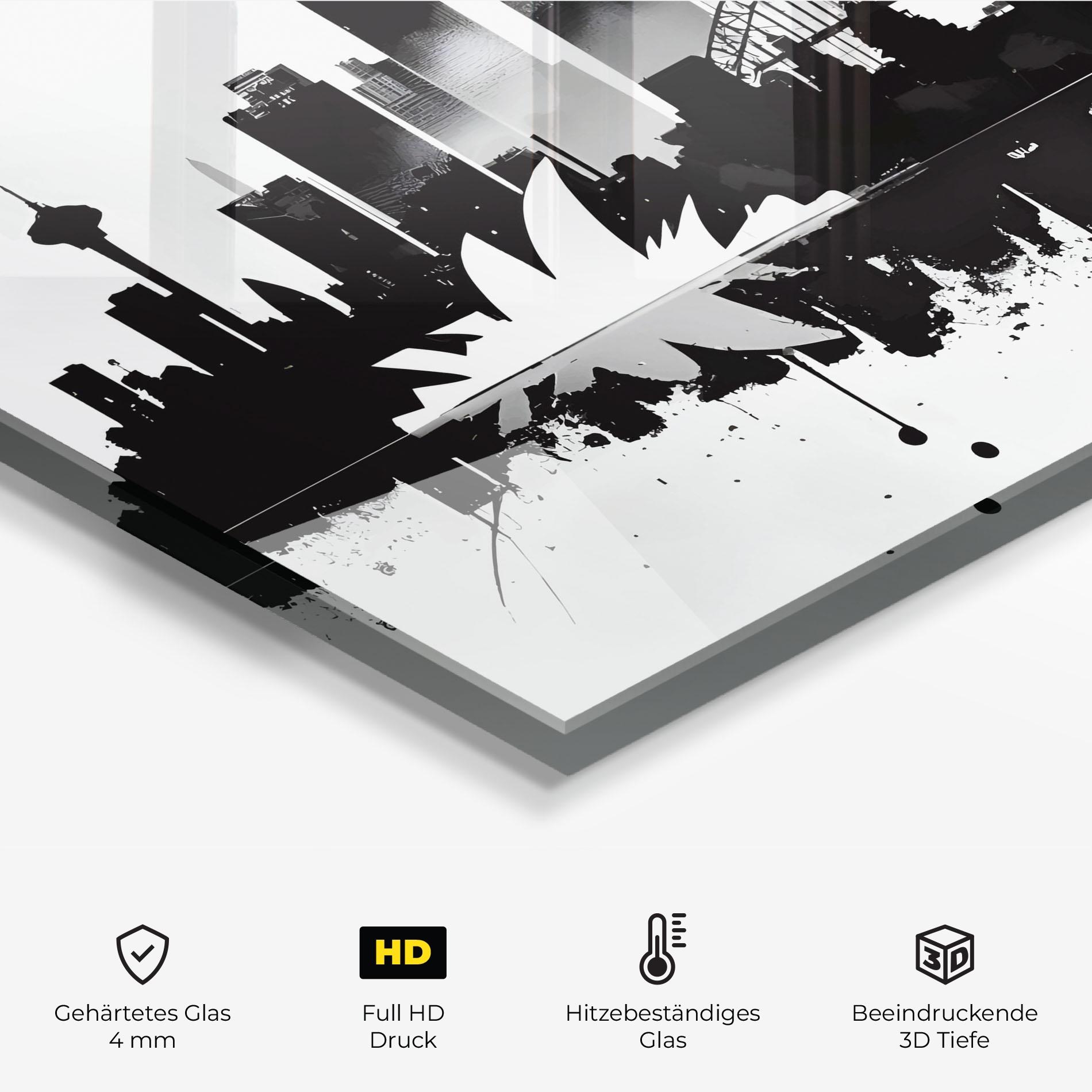 Küchenrückwand Glas Opera House Art mockup 2