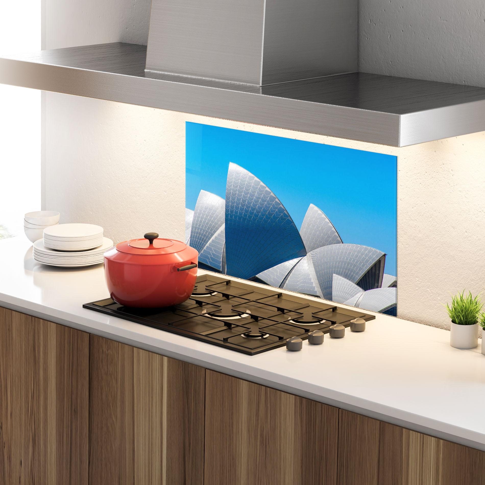 Küchenrückwand Glas Close Up Opera House mockup 4