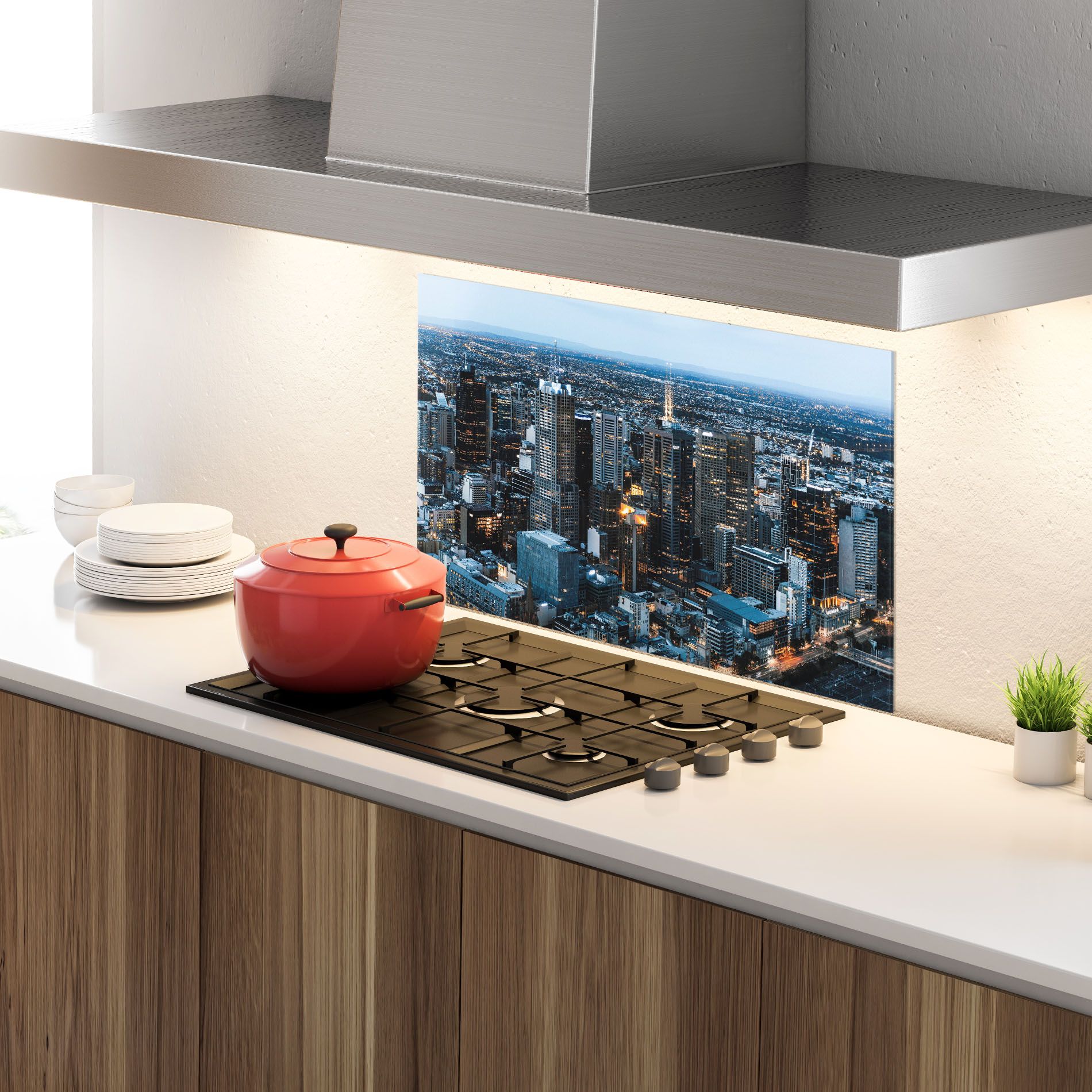 Yellow Lights Skyline mockup 4