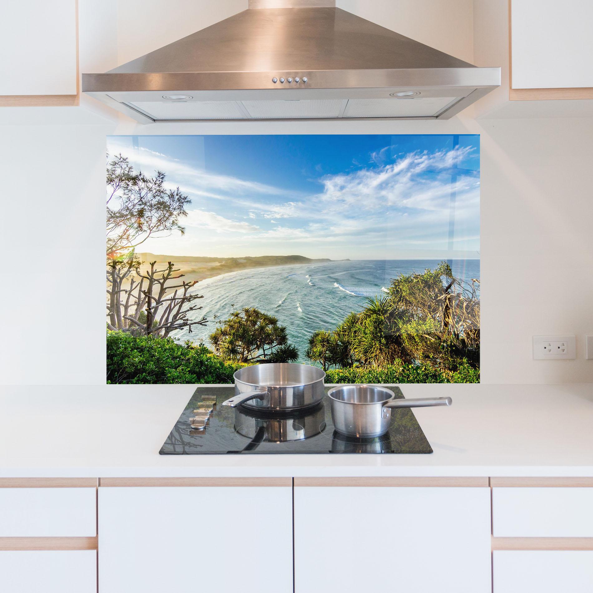 Küchenrückwand Glas Australian View mockup 5
