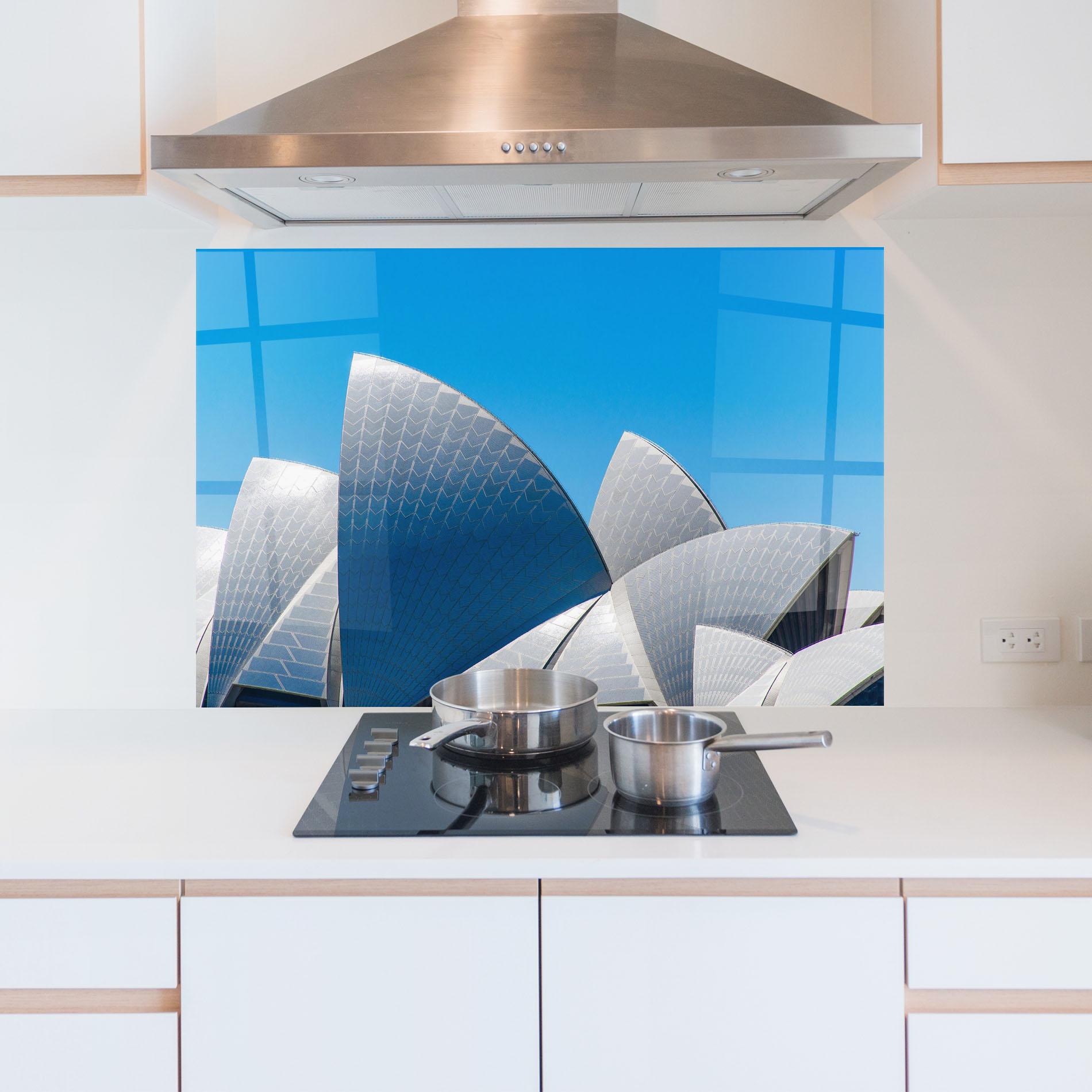 Küchenrückwand Glas Close Up Opera House mockup 5