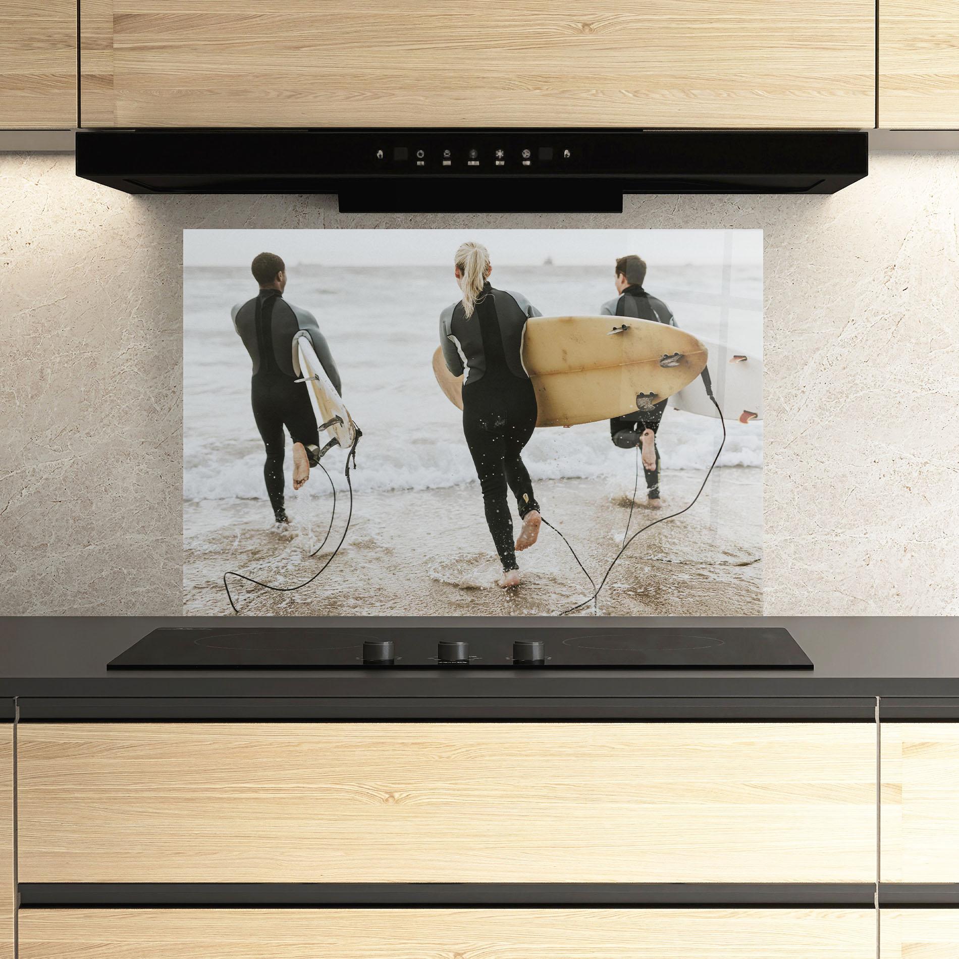 Küchenrückwand Glas Australian Beach mockup 3