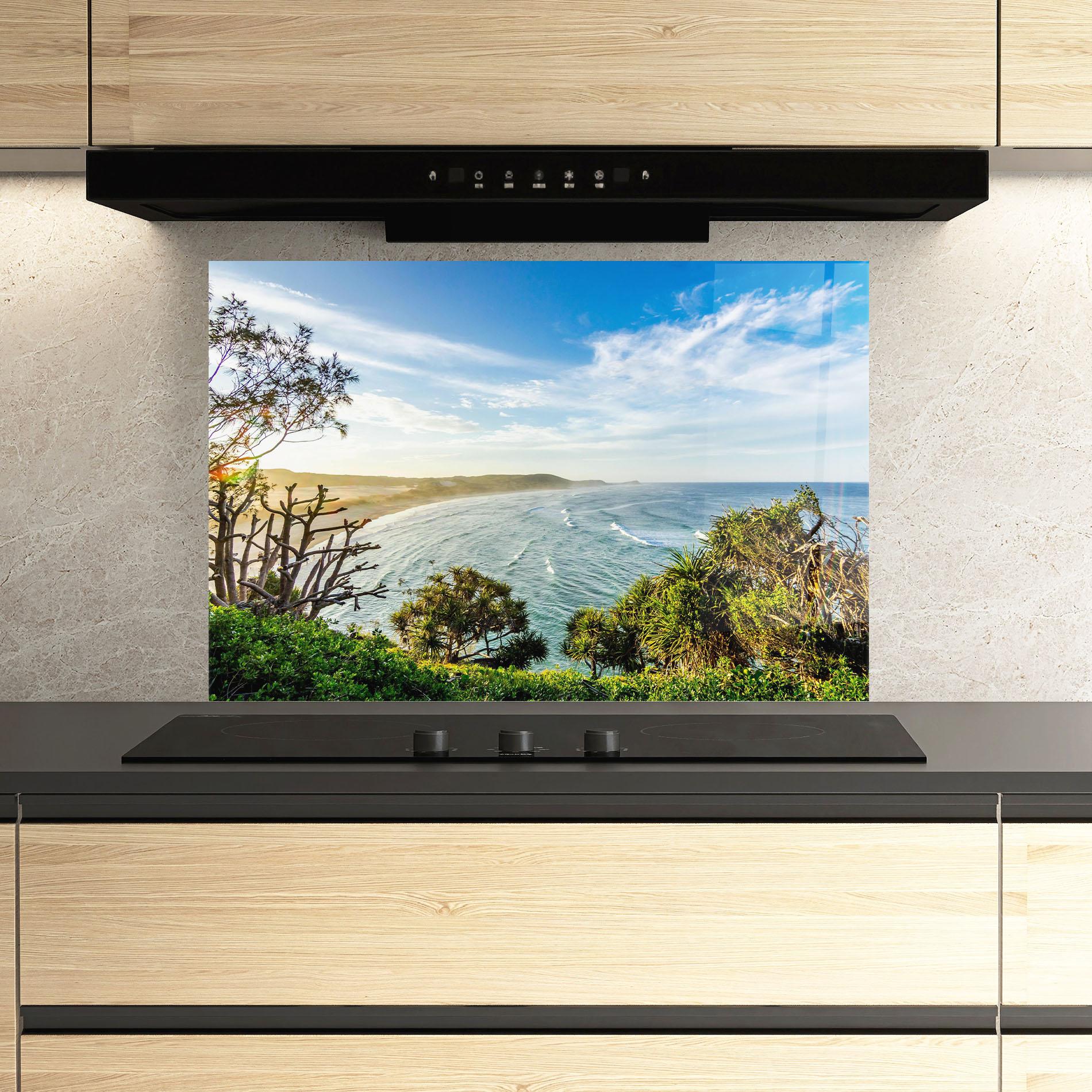 Küchenrückwand Glas Australian View mockup 3