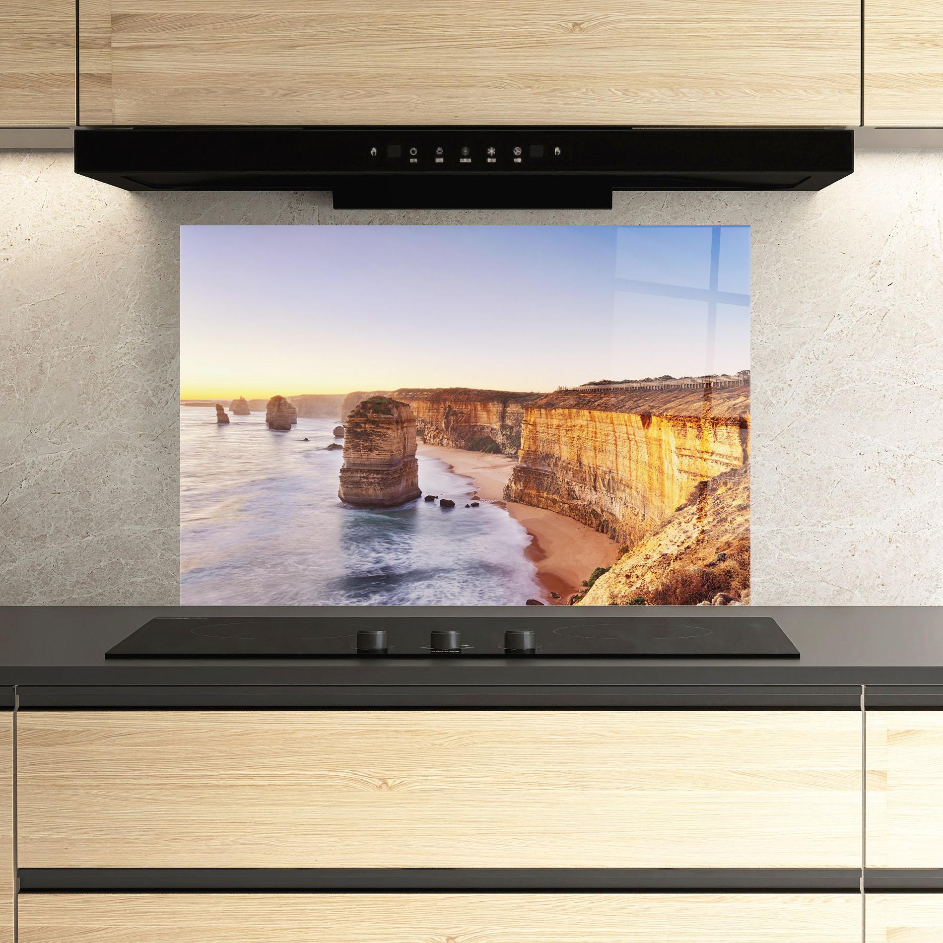 Küchenrückwand Glas Victoria Port mockup 3