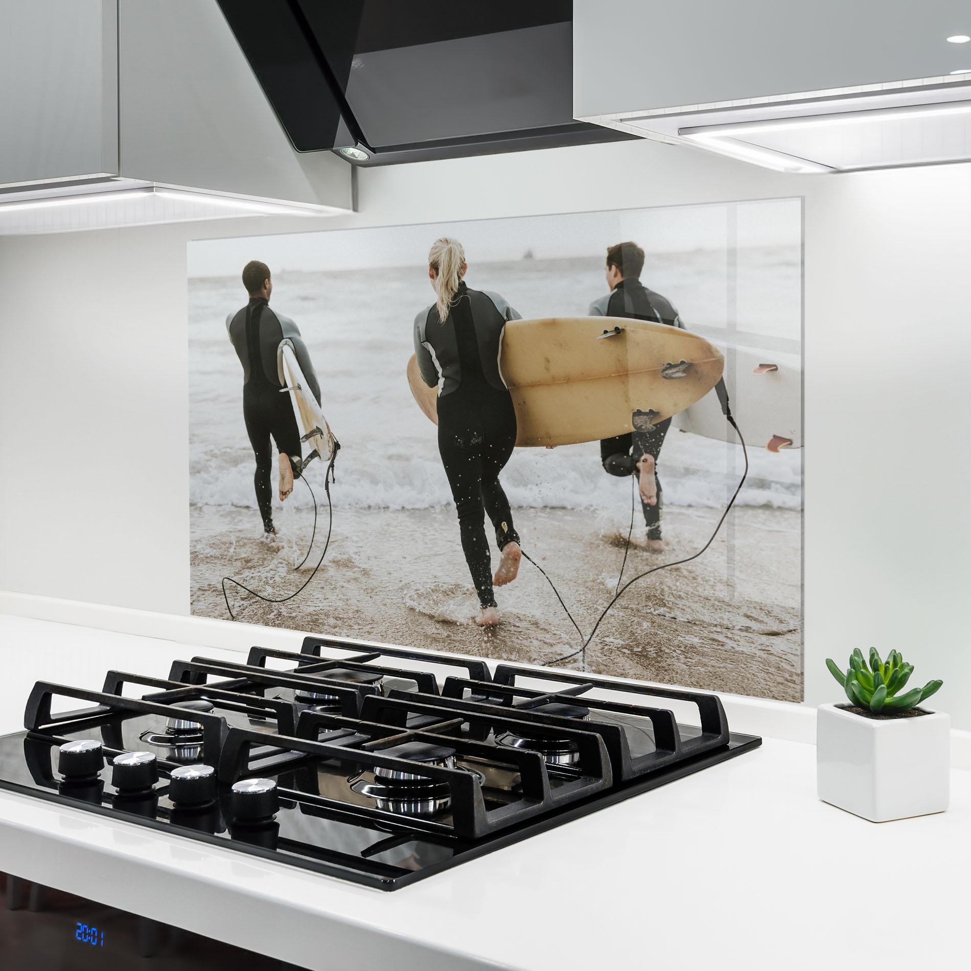 Küchenrückwand Glas Australian Beach mockup 6