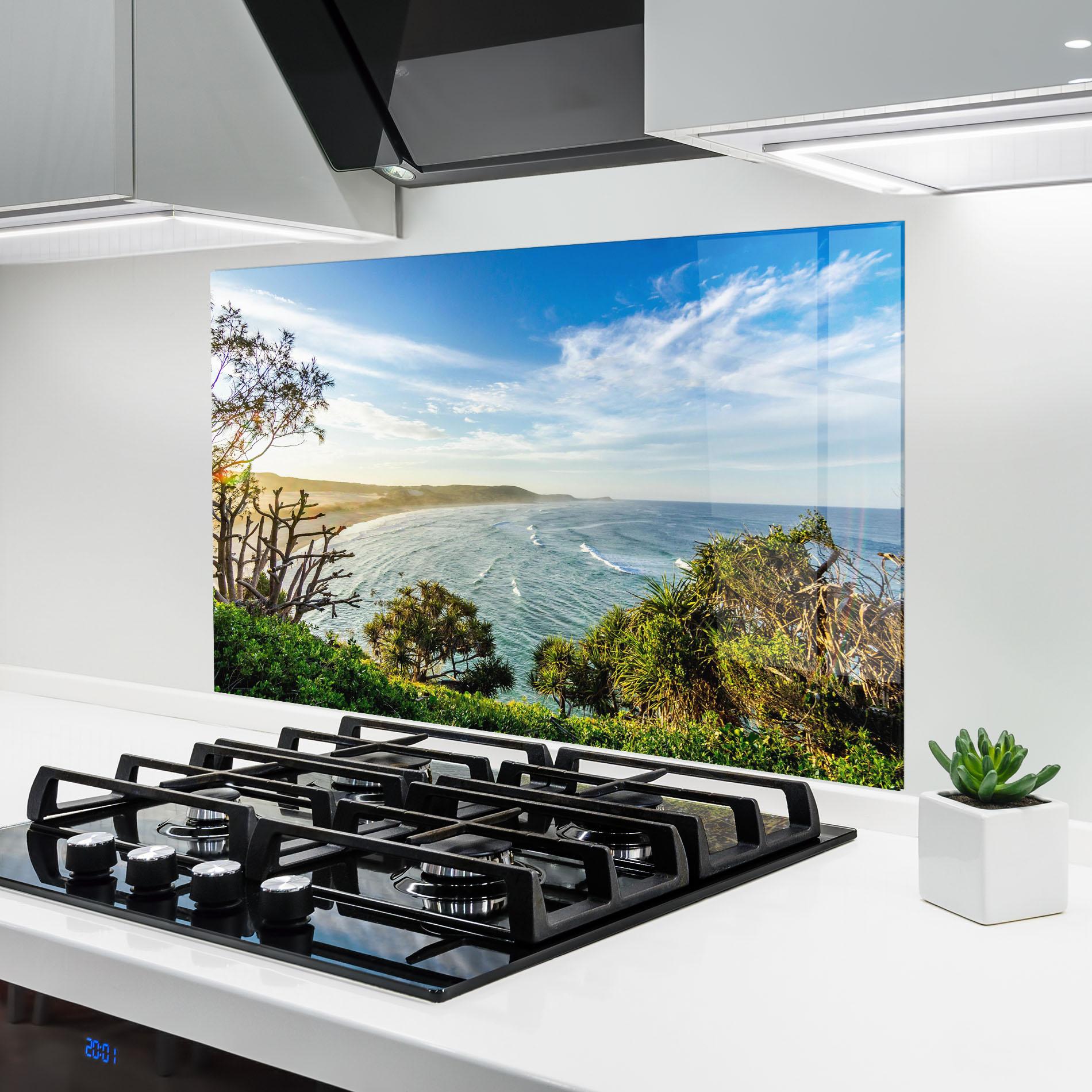 Küchenrückwand Glas Australian View mockup 6
