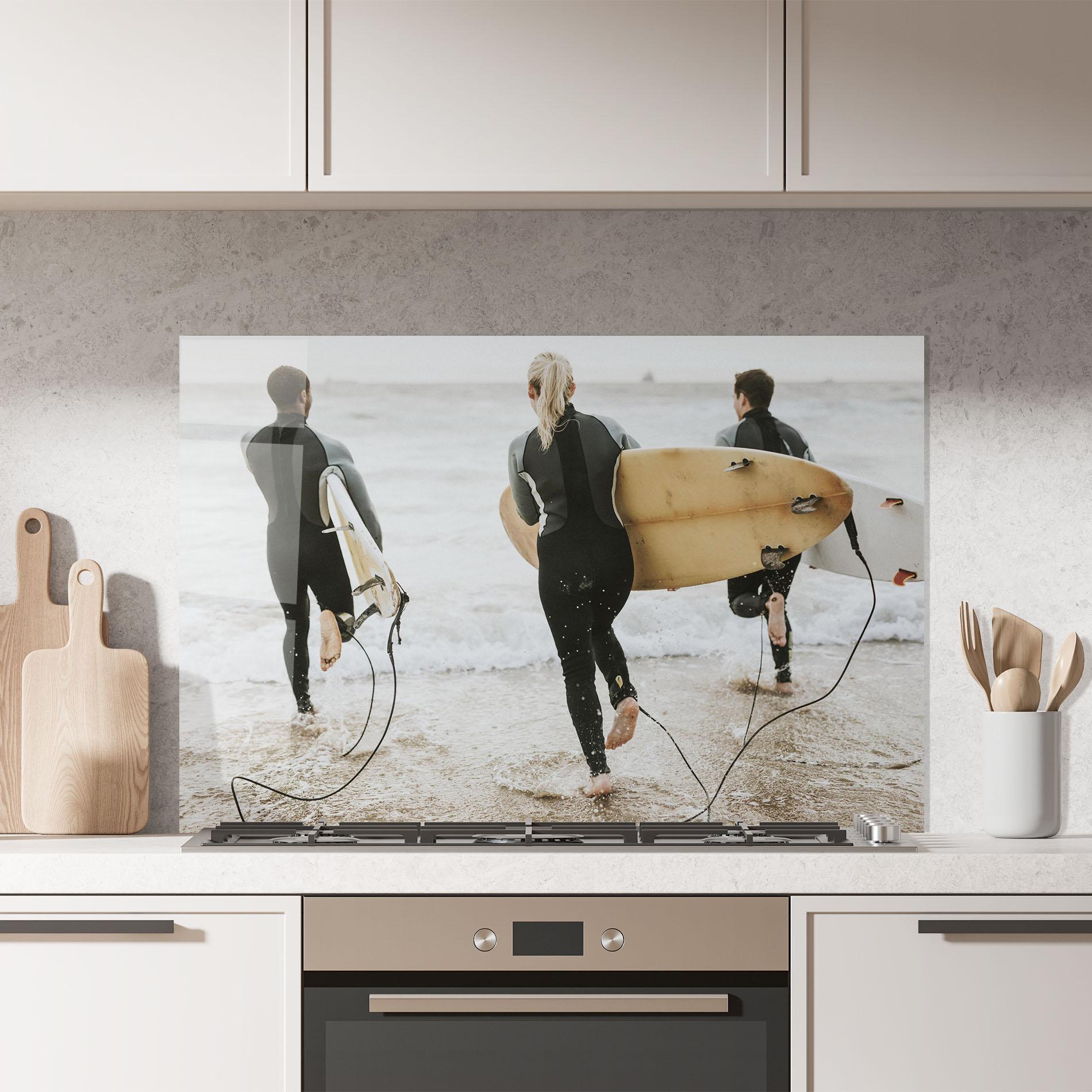 Küchenrückwand Glas Australian Beach mockup 7