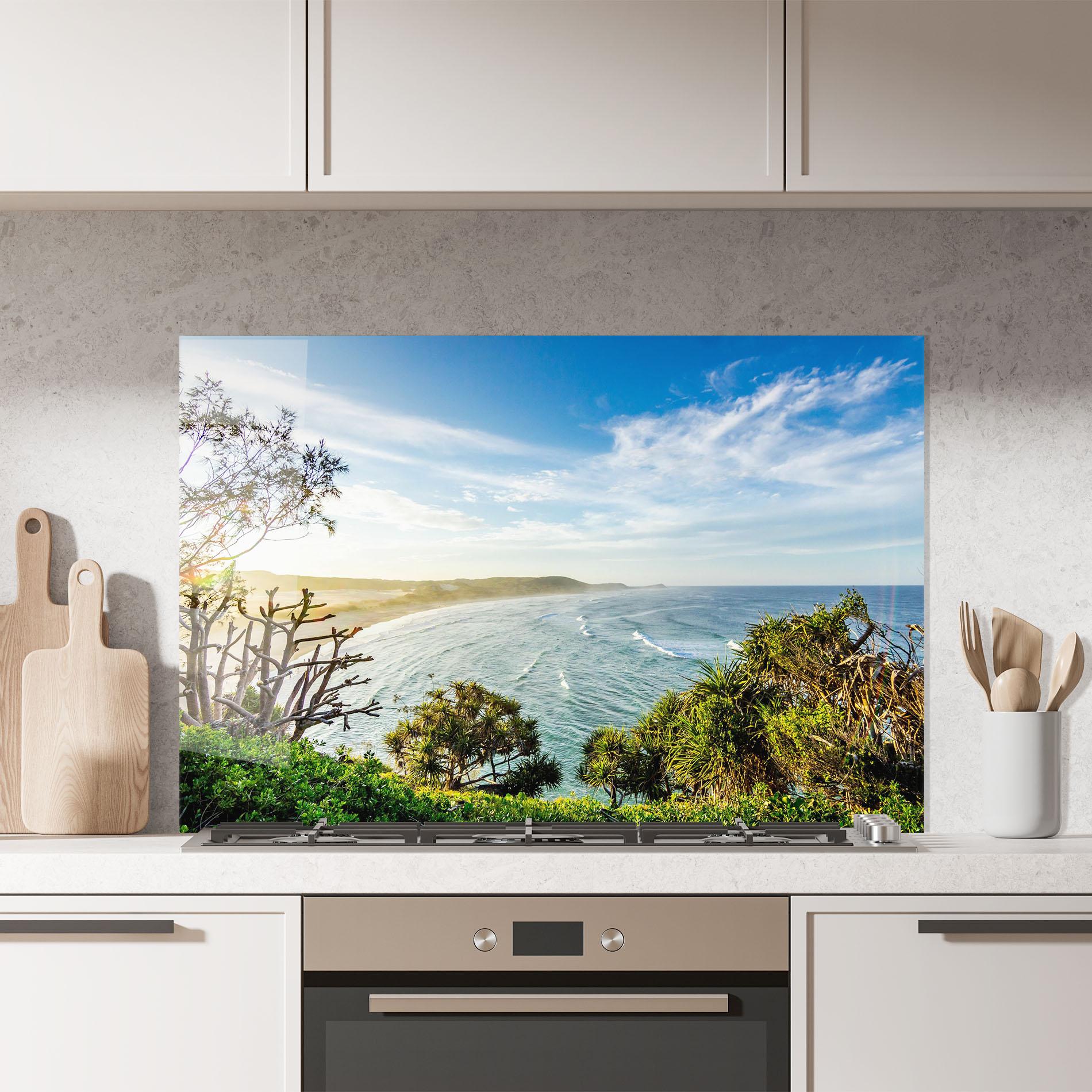Küchenrückwand Glas Australian View mockup 7