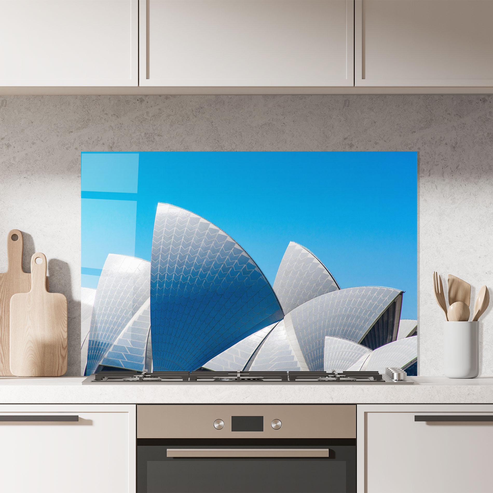 Küchenrückwand Glas Close Up Opera House mockup 7