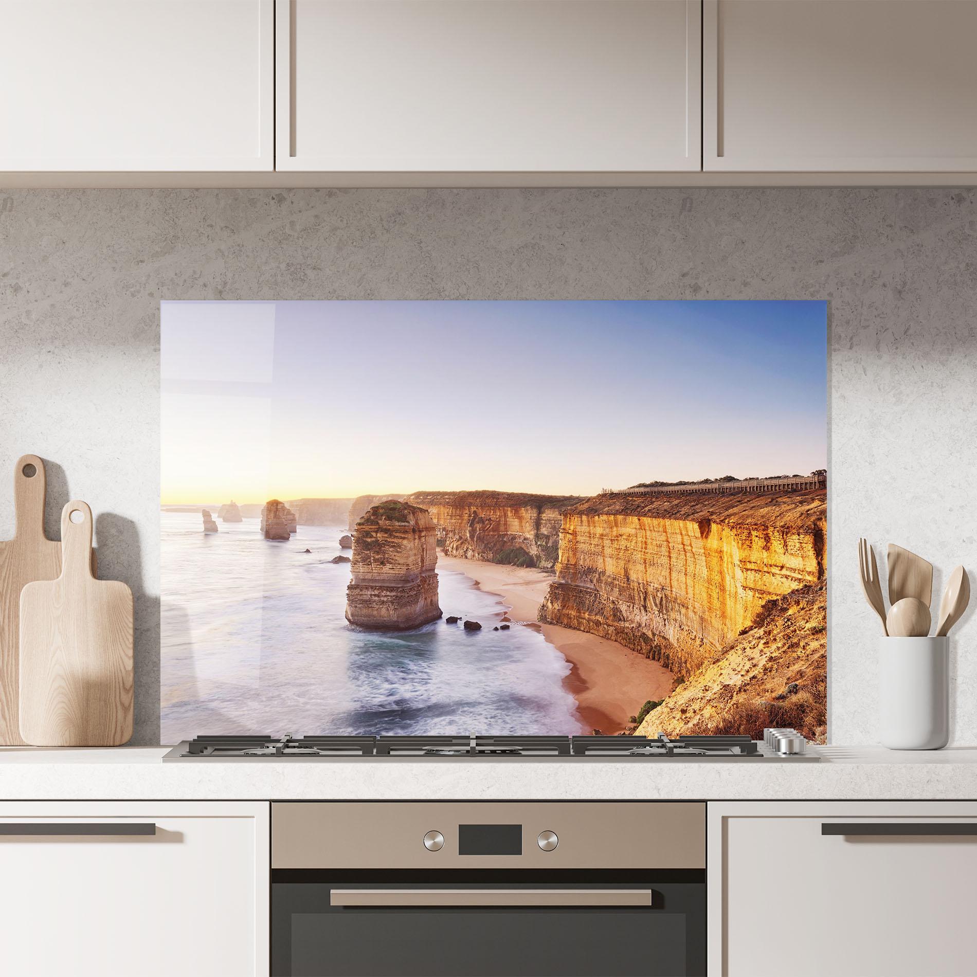 Küchenrückwand Glas Victoria Port mockup 7