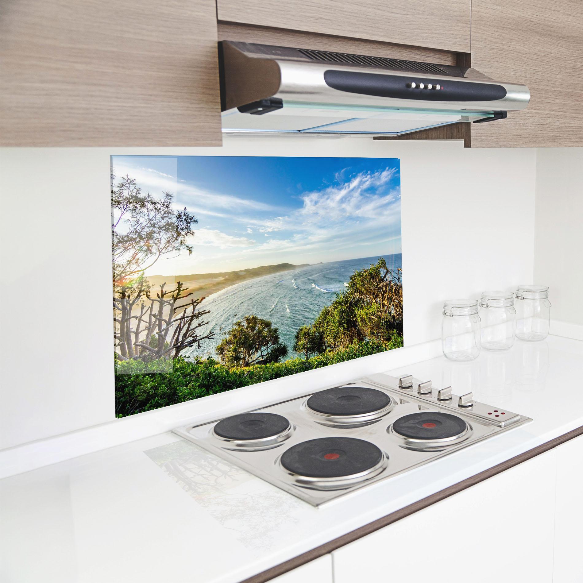 Küchenrückwand Glas Australian View mockup 8