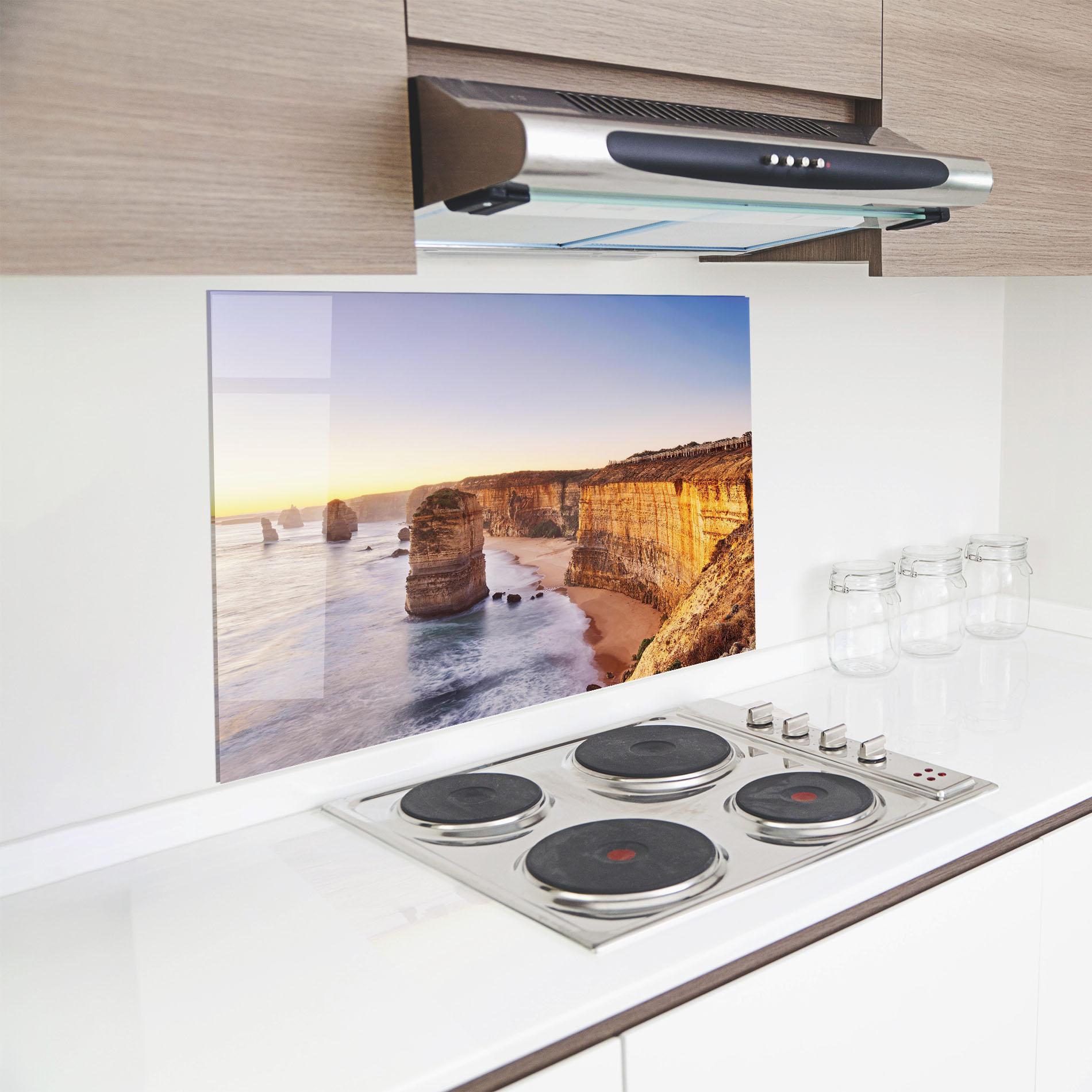 Küchenrückwand Glas Victoria Port mockup 8