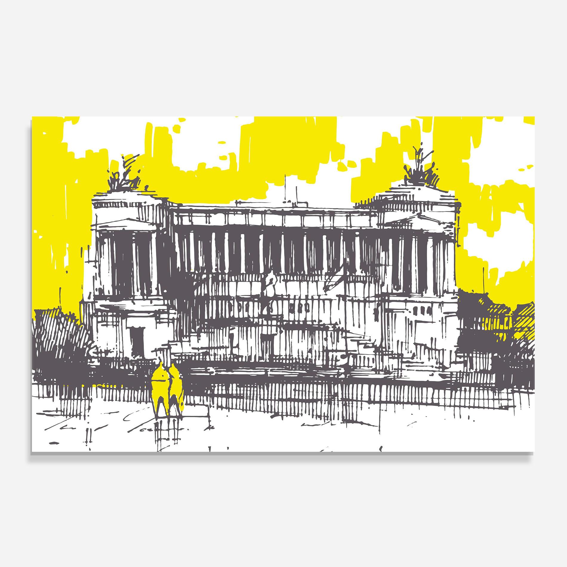 Küchenrückwand Glas Altare Della Patria mockup 0