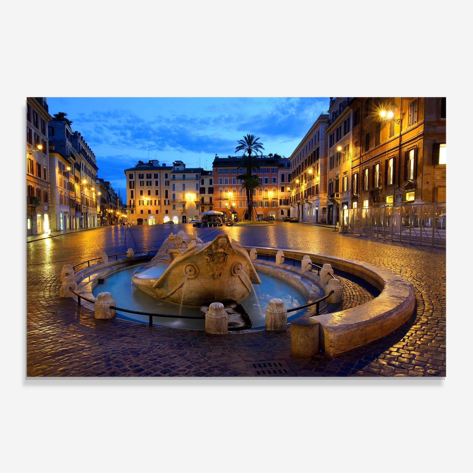 Küchenrückwand Glas Barcaccia Rome mockup 0