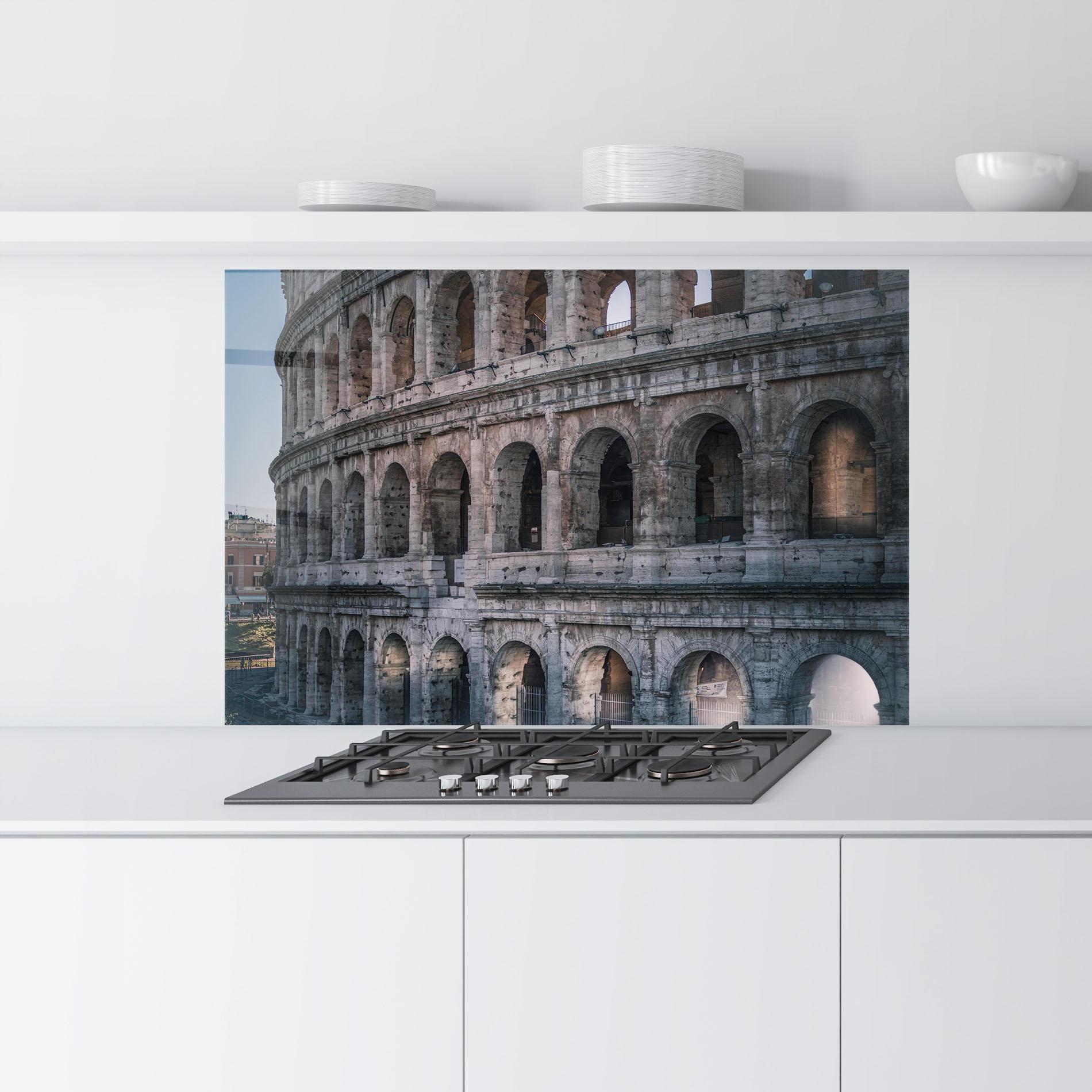 Küchenrückwand Glas Colosseum Roma mockup 9
