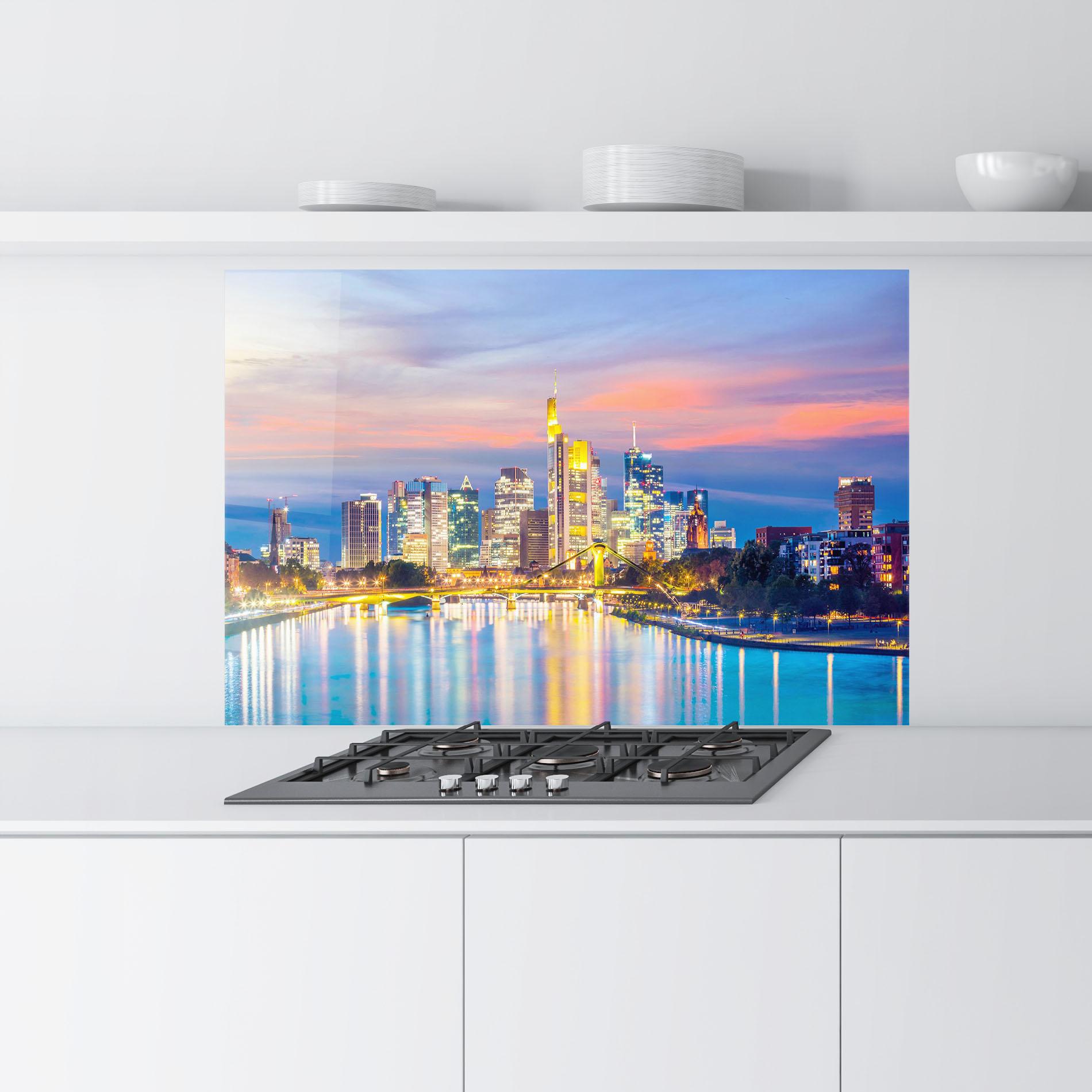 Küchenrückwand Glas Germany Sunset mockup 9