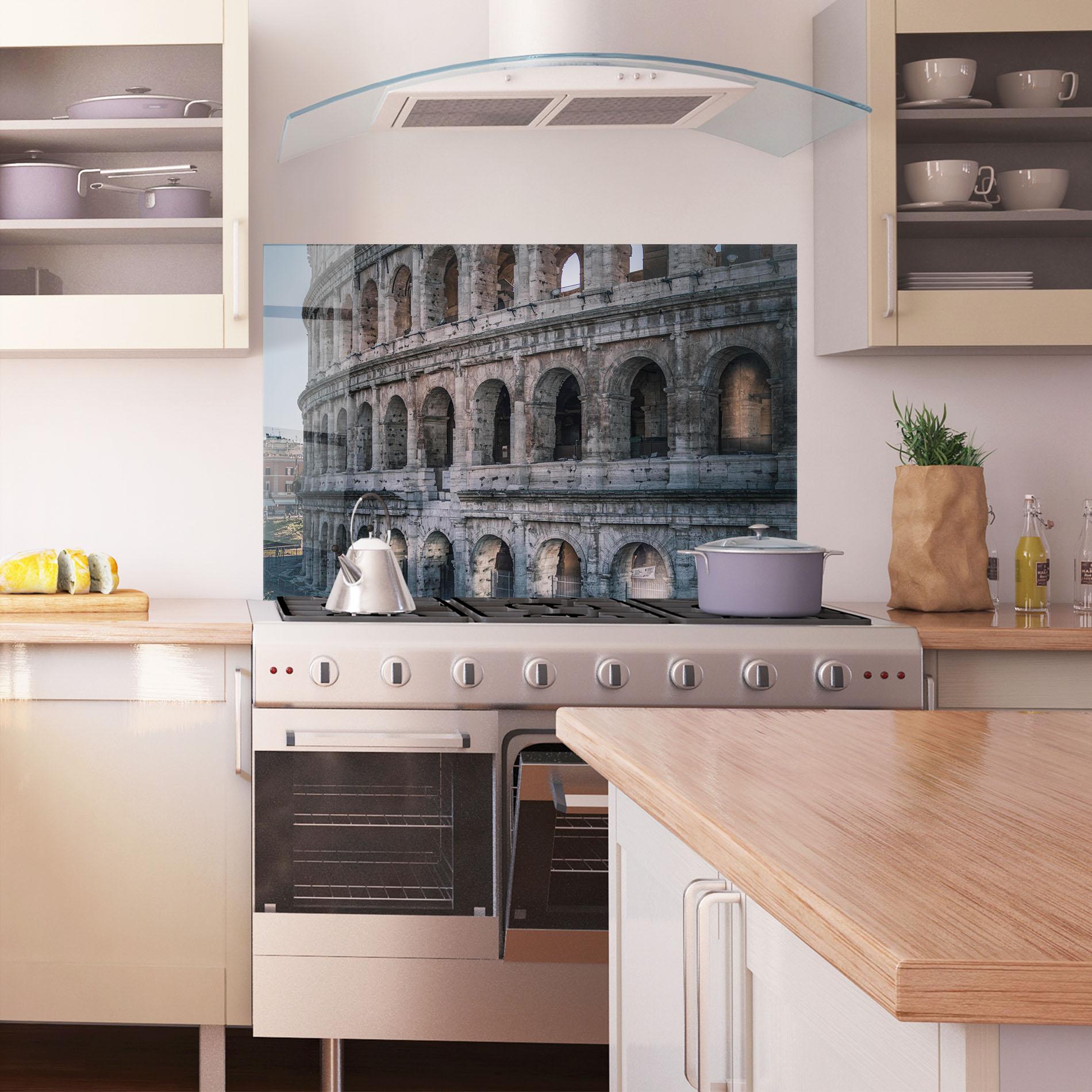 Küchenrückwand Glas Colosseum Roma mockup 1