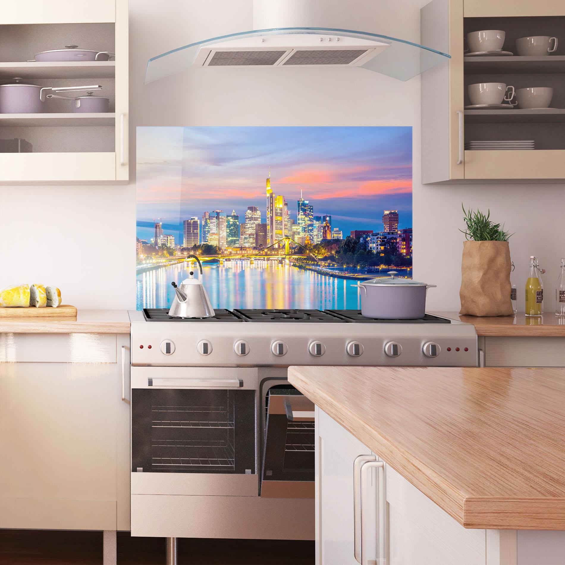 Küchenrückwand Glas Germany Sunset mockup 1