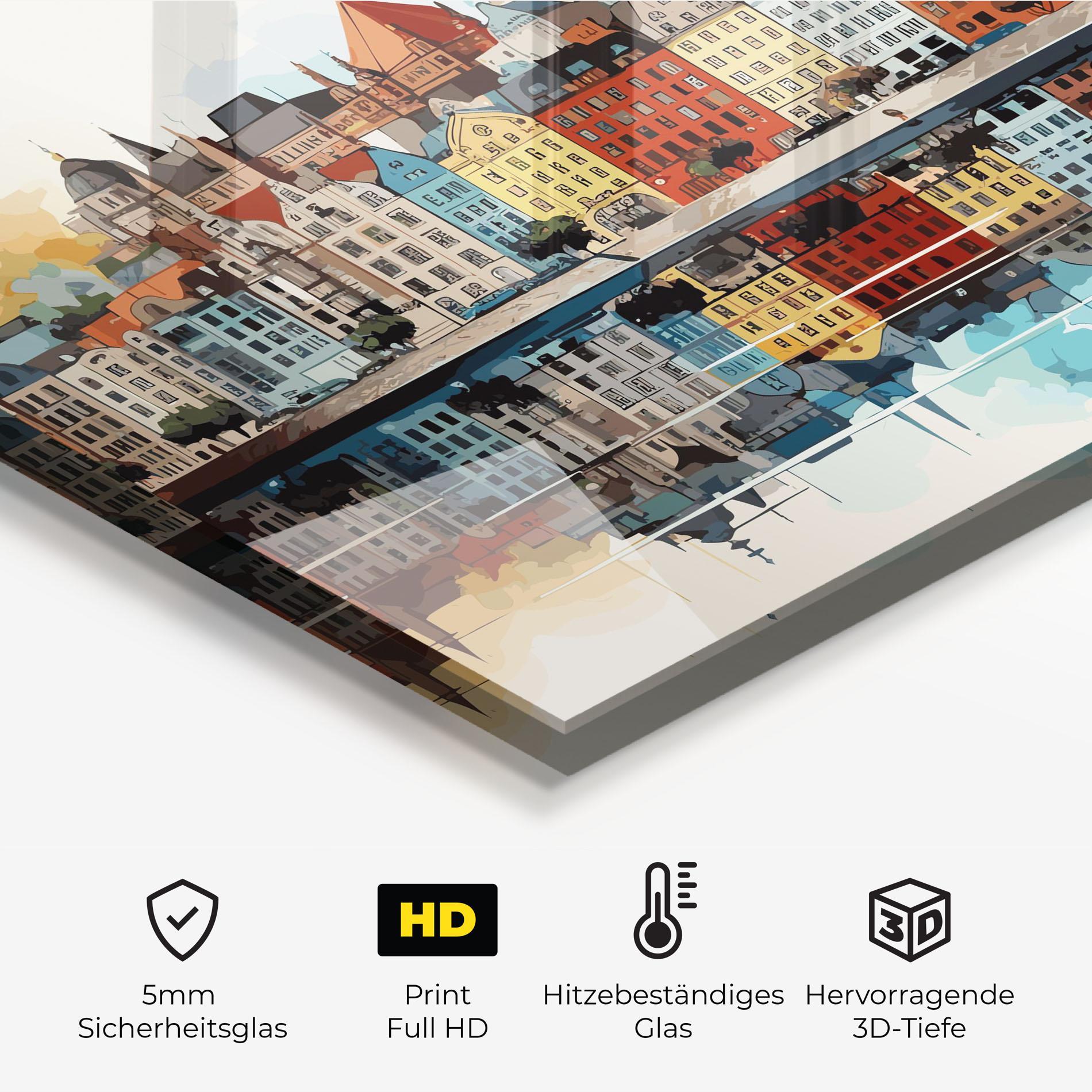 Küchenrückwand Glas German Buildings mockup 2