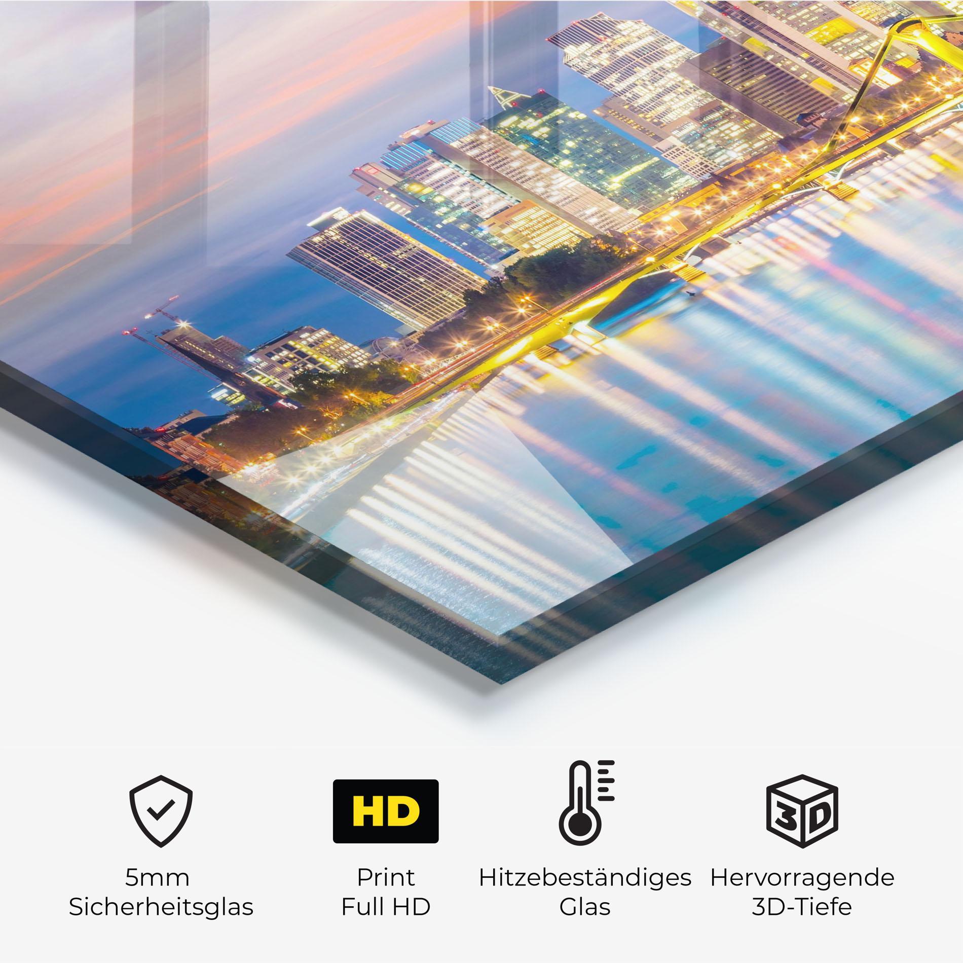 Küchenrückwand Glas Germany Sunset mockup 2