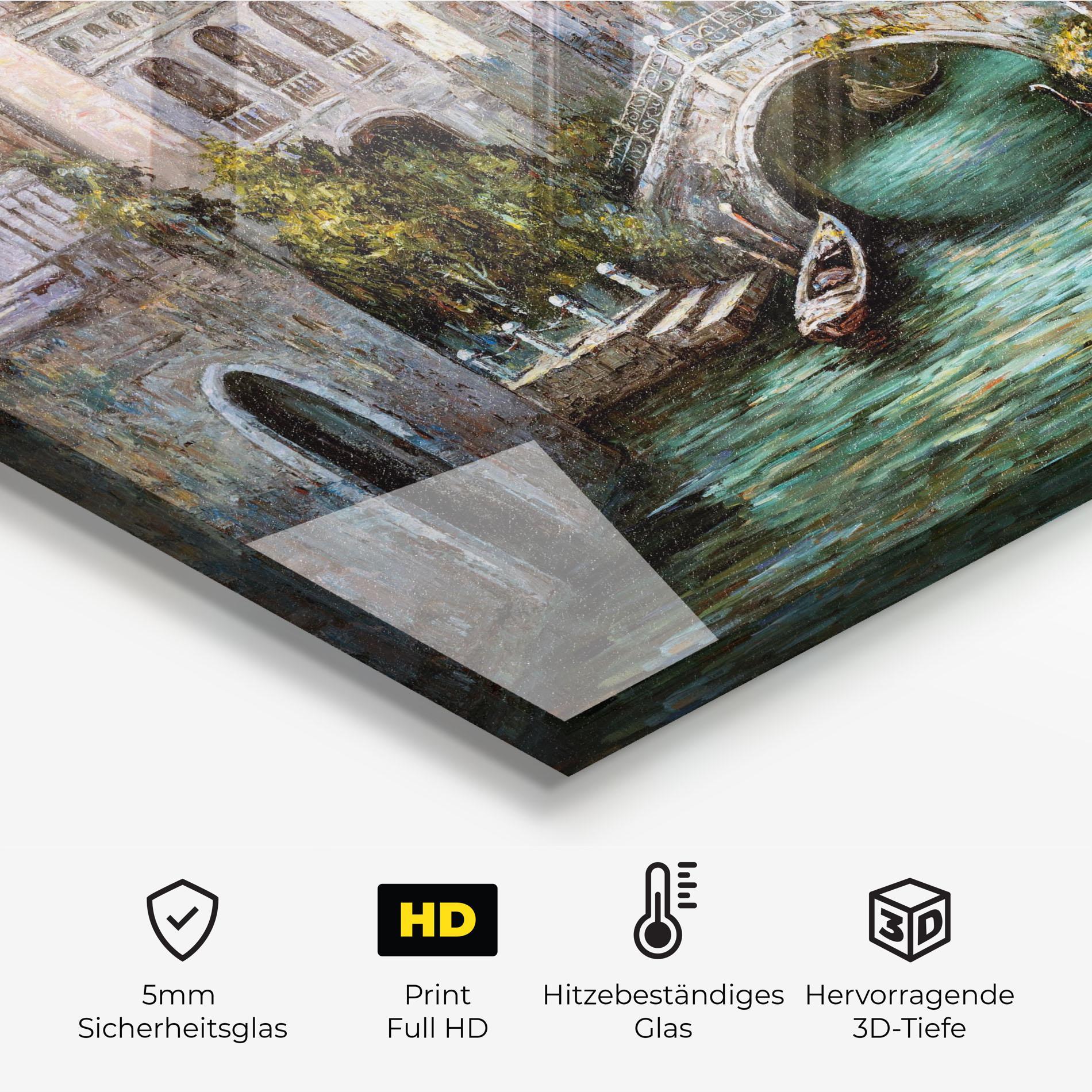 Küchenrückwand Glas Venice Colors mockup 2