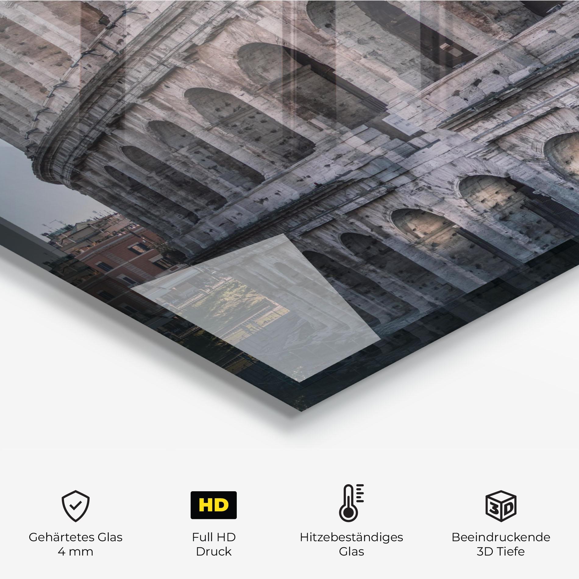 Küchenrückwand Glas Colosseum Roma mockup 2