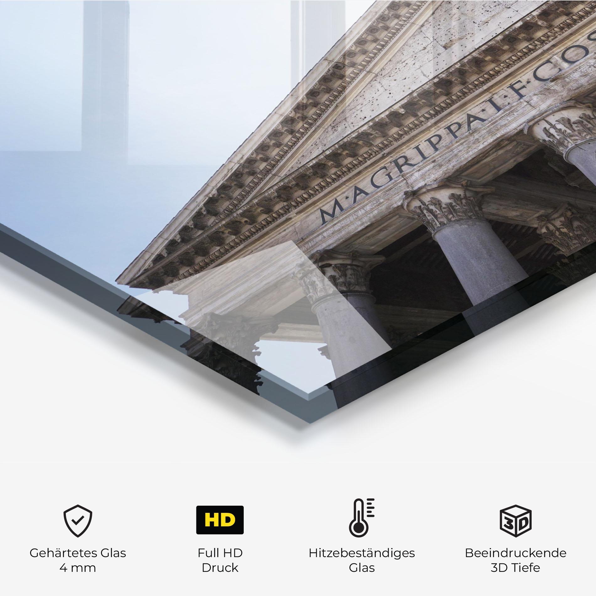 Küchenrückwand Glas Daylight Roman Pantheon mockup 2