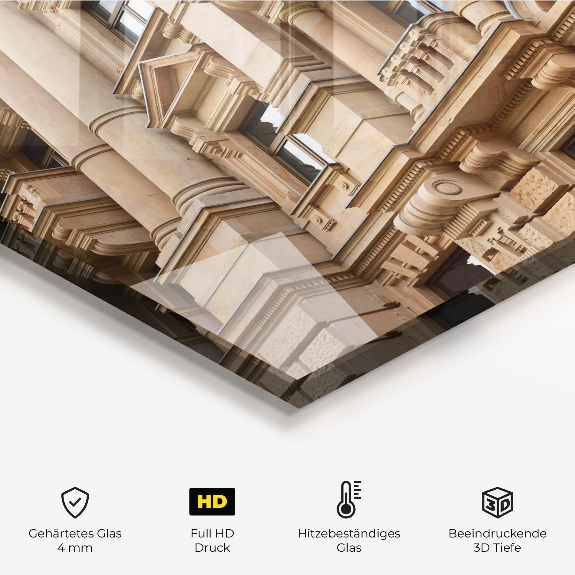 Küchenrückwand Glas Frankfurt Building mockup 2