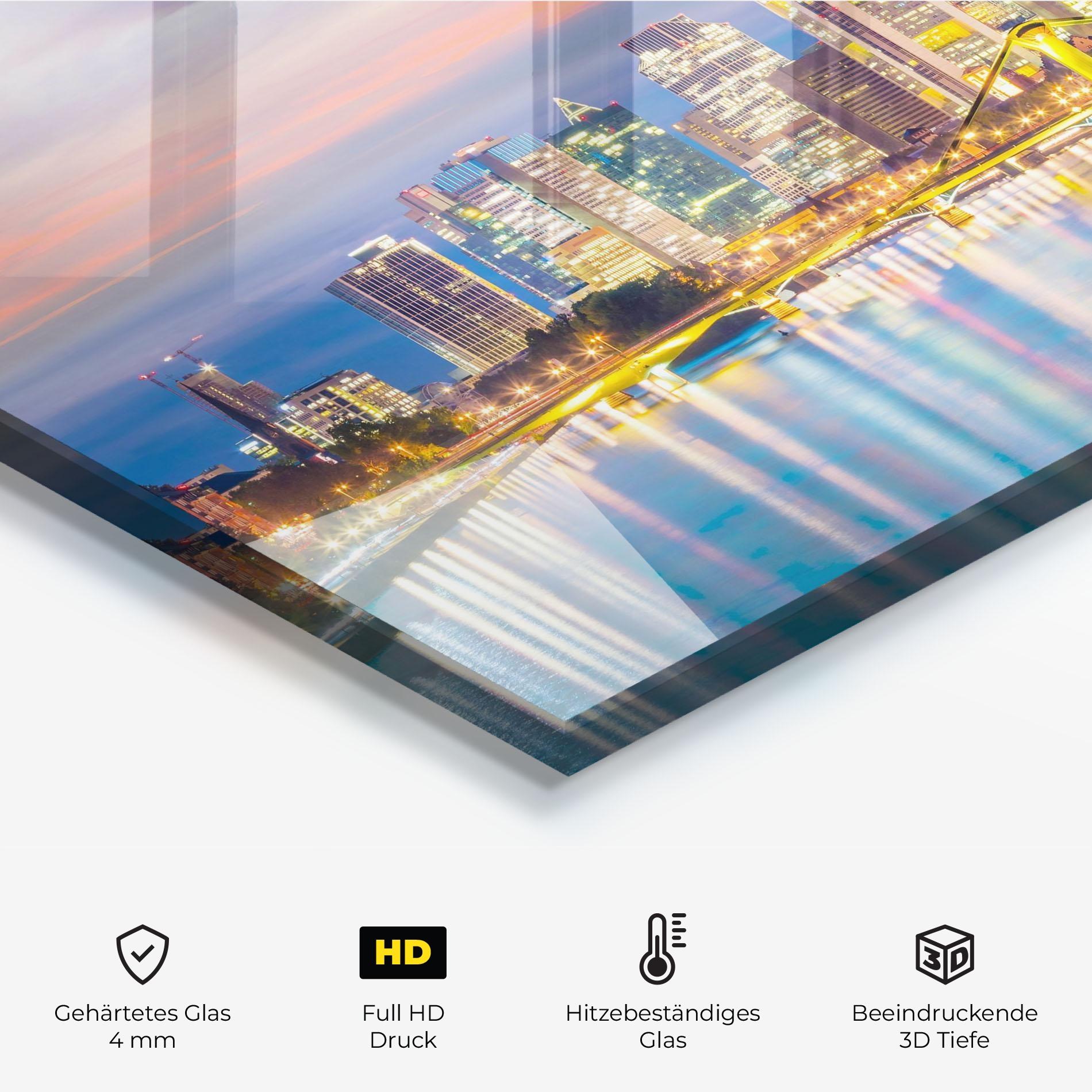 Küchenrückwand Glas Germany Sunset mockup 2