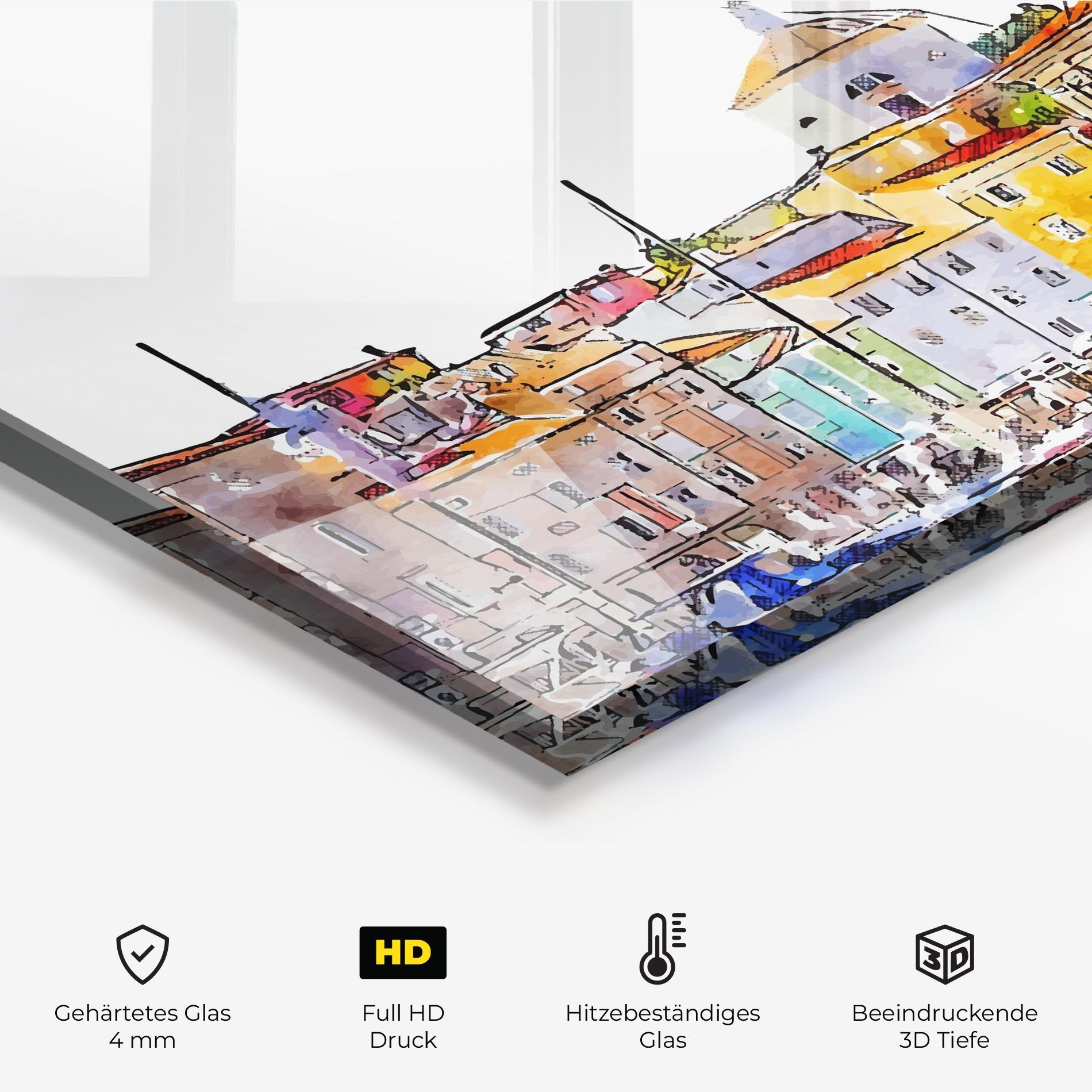 Küchenrückwand Glas Piran Slovenia mockup 2