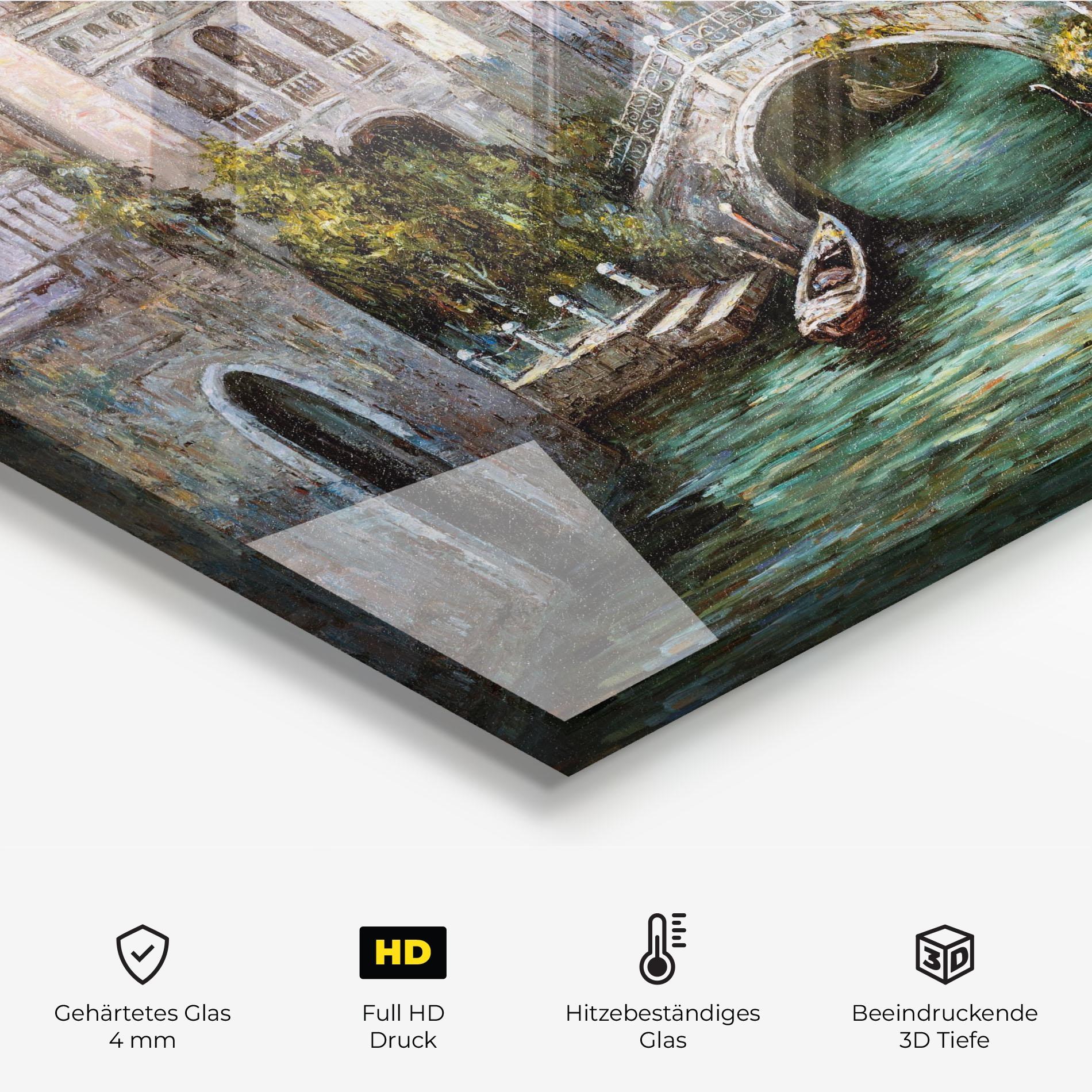 Küchenrückwand Glas Venice Colors mockup 2